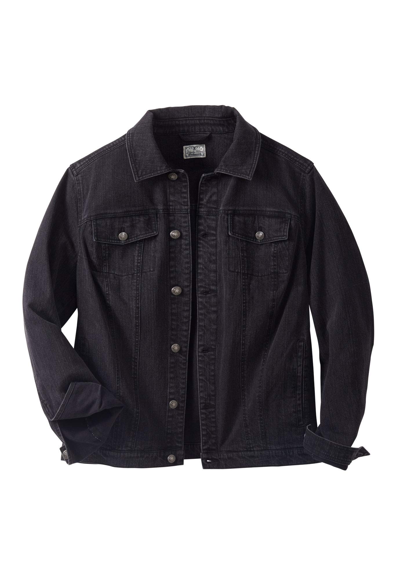 KingSize Men's Big & Tall Denim Jacket - Liberty Blues | Comfortable Stretch Denim for Casual Wear & Outdoor Activities