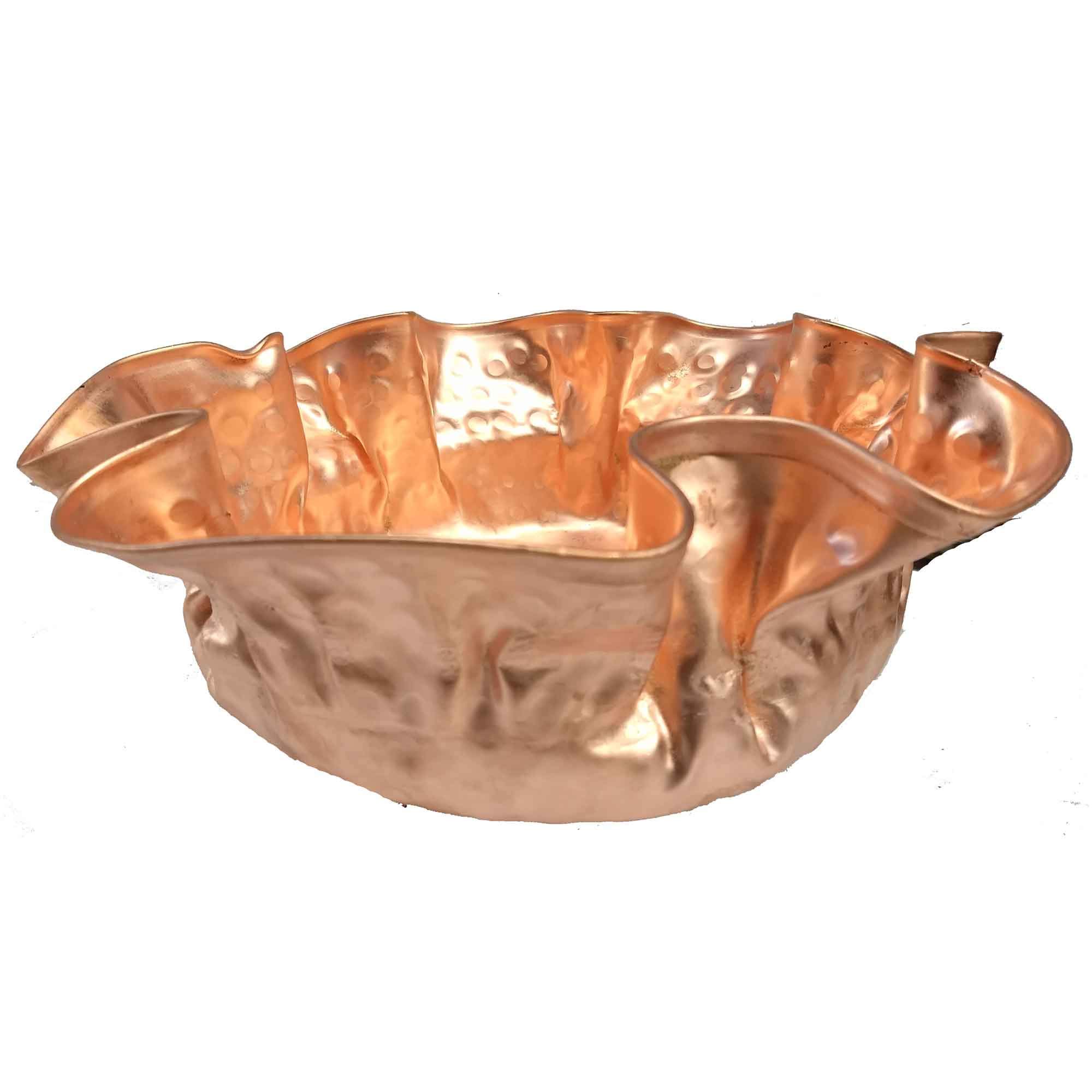 Luxury Polished Copper Vessel Sink - Handcrafted Sea Shell Design Bathroom & Kitchen Sink for Vanity, Bar Prep, and Artistic Home Decor | Perfect for Modern Farmhouse, Coastal, and Boho Style Bathrooms