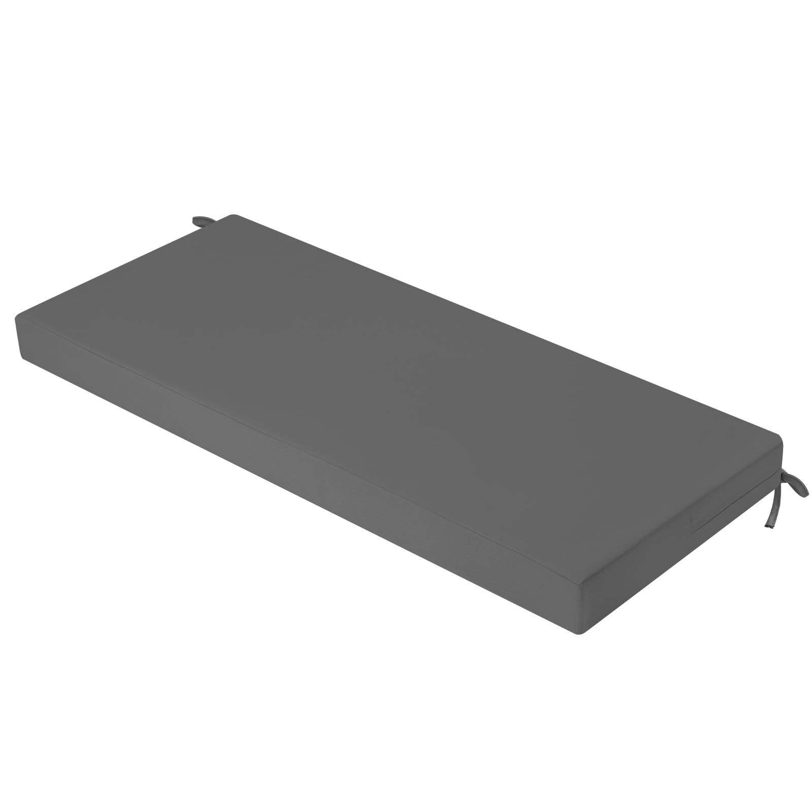 Waterproof Outdoor Bench Cushion 59x18 Inch - Replacement Seat Pad for Patio Furniture, Porch Swing & Garden Benches with Secure Ties - Dark Grey | Perfect for Backyard, Deck & Poolside Relaxation