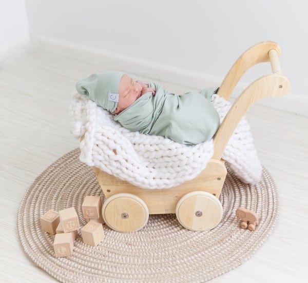 Ely's&Co. Jersey Cotton Swaddle Set - Soft Baby Swaddle Blankets for Newborns, Breathable & Stretchy for Comfortable Sleep, Perfect for Nursery, Travel & Photo Shoots