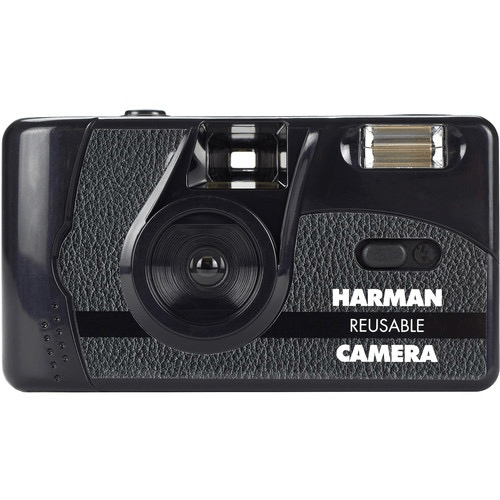 HARMAN Technology Reusable 35mm Film Camera with 2 Rolls of B&W Film - Vintage Style Analog Photography for Beginners & Professionals - Perfect for Travel, Street Photography & Creative Projects
