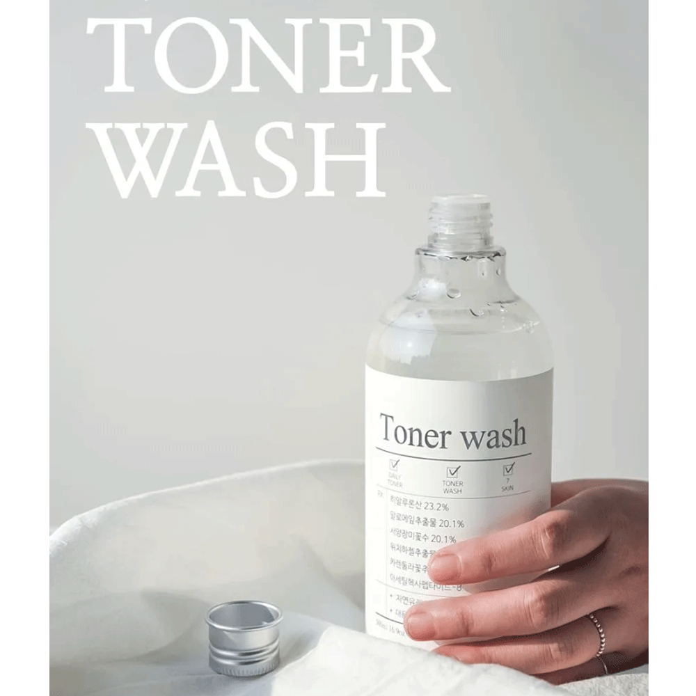 CELLBN Toner Wash 500ml - Hydrating Facial Cleanser for All Skin Types | Perfect for Daily Skincare Routine & Makeup Removal