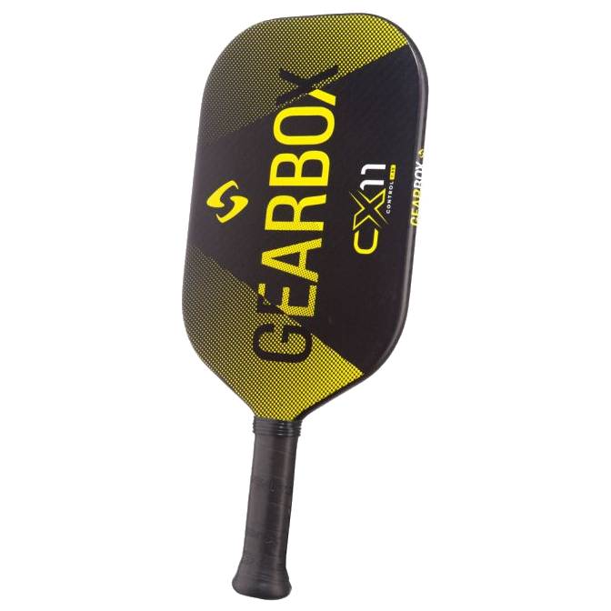 Gearbox CX11E Elongated Control Pickleball Paddle - Lightweight 7.8 oz for Precision & Power - Perfect for Competitive Play & Outdoor Games (Yellow)