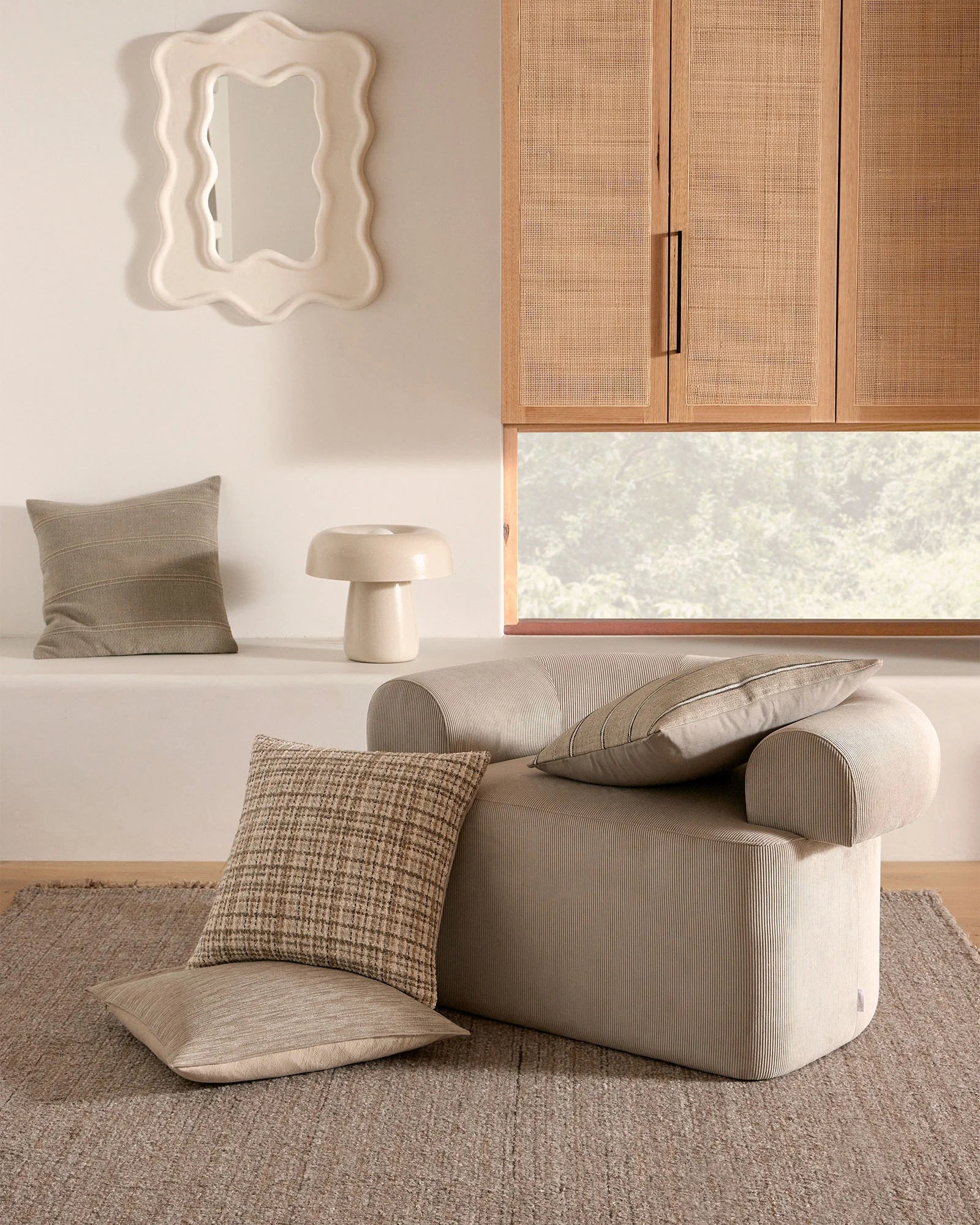 Isola Cushion Fog - Soft & Comfortable Seat Cushion for Home, Office & Outdoor Use - Perfect for Chairs, Sofas & Patio Furniture