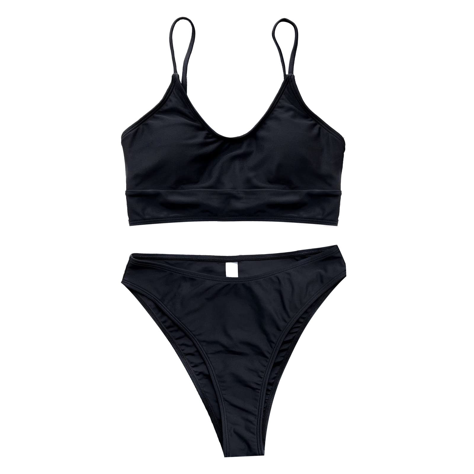 Women's Athletic Bikini Set - Padded Sports Top & High-Cut Swim Bottom | Cute Swimwear for Juniors | Perfect for Beach, Pool & Water Sports