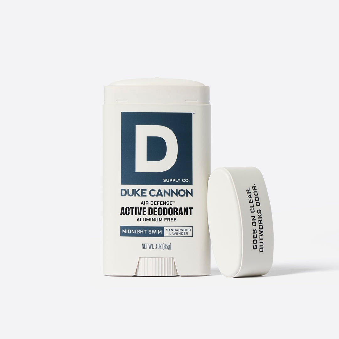 Aluminum-Free Natural Deodorant for Active Defense - Midnight Swim Scent | All-Day Protection for Workouts & Outdoor Activities