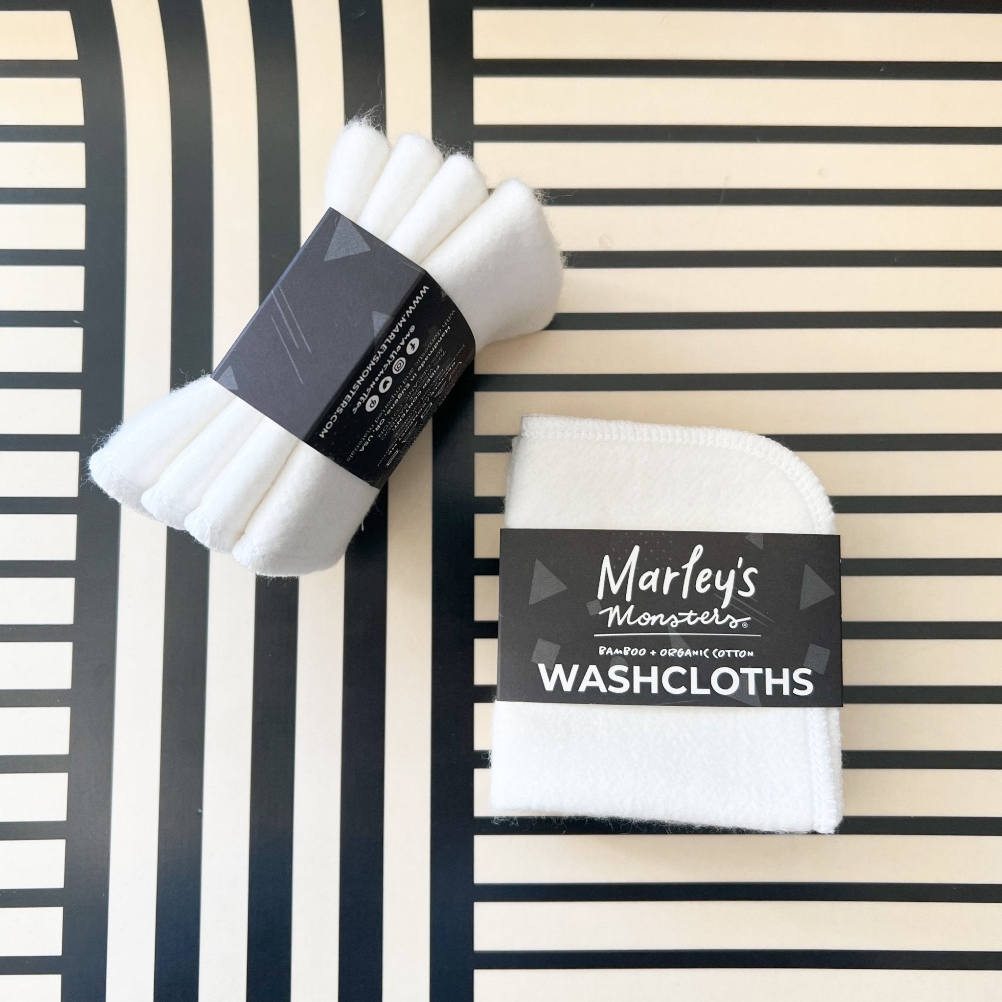 Eco-Friendly Bamboo Washcloths - Pack of 4 | Soft & Absorbent Reusable Towels for Face, Body & Baby Care | Perfect for Spa, Gym & Travel