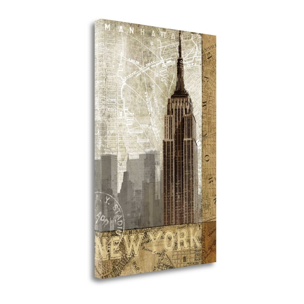 Autumn in New York Fine Art Print by Keith Mallett - Gallery Wrapped Giclee Canvas Painting - Ready to Hang Wall Decor for Living Room, Bedroom & Office