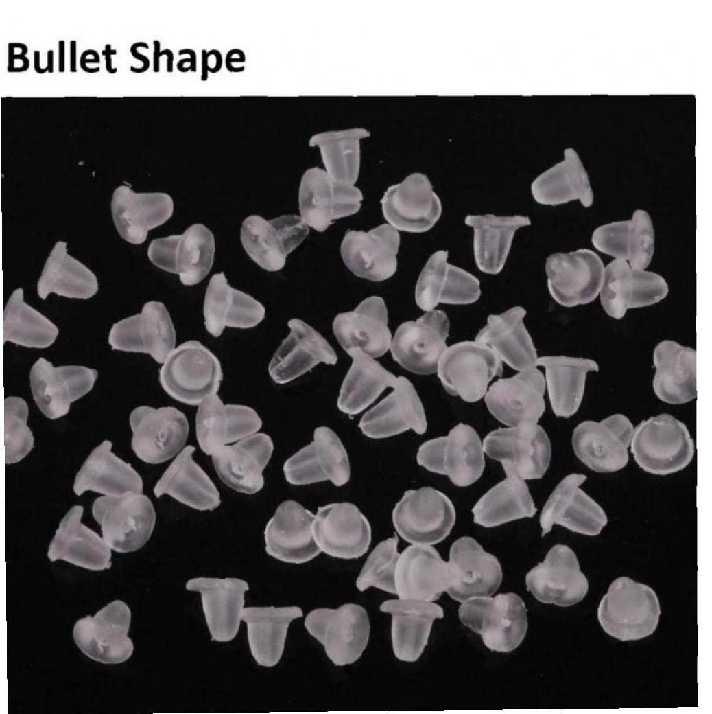 Soft Silicone Earring Back Stoppers 1000pcs - Hypoallergenic Rubber Ear Plugs for DIY Stud Earrings & Jewelry Making - Secure Earring Backs for Comfortable Wear (Great for Daily Use, Parties & Gifts)