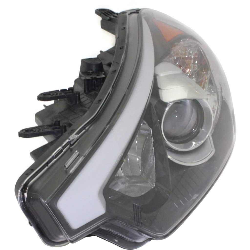 2014-2016 KIA FORTE5 Driver Side Headlight Assembly with Bulbs - Black Housing DOT Certified Replacement (Part# KI2502170) | Perfect for Night Driving & Auto Repair