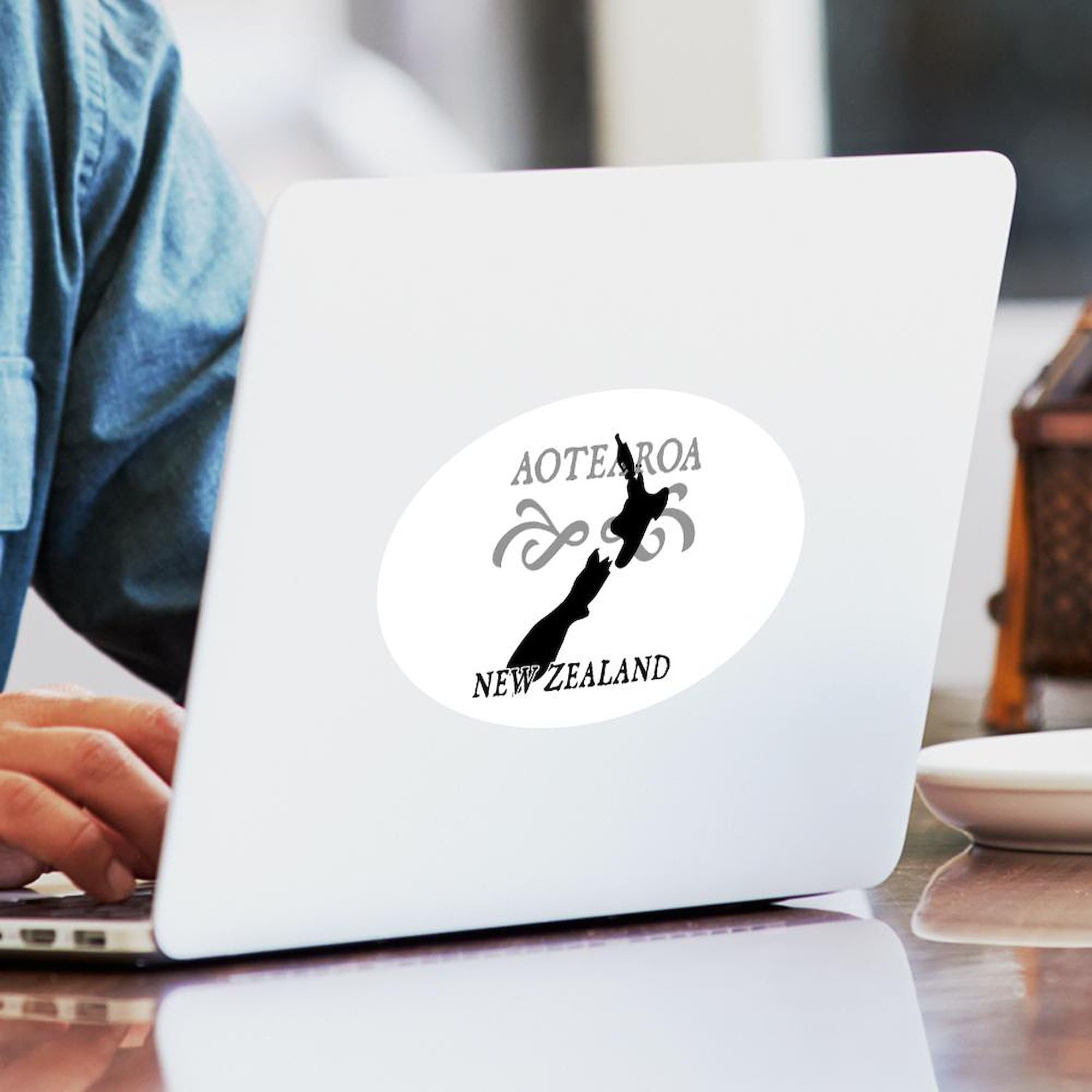 Aotearoa New Zealand Oval Car Bumper Sticker - Waterproof Vinyl Decal for Cars, Laptops, Windows | Perfect for Travel Enthusiasts & Kiwi Pride