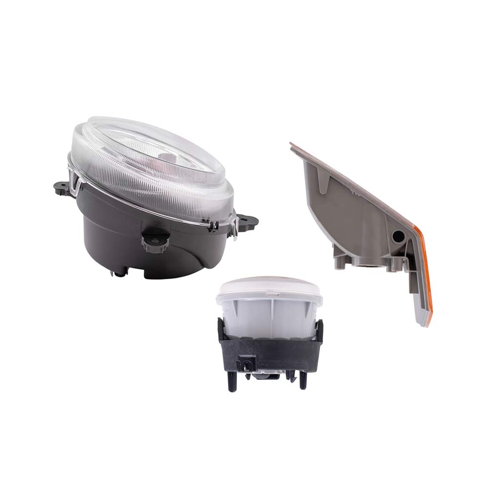 Brock Replacement Halogen Headlight Assemblies 6-Piece Set for 2010 Jeep Patriot - No Leveling, Includes Park Signal & Fog Lights | Perfect for Night Driving & Off-Road Adventures