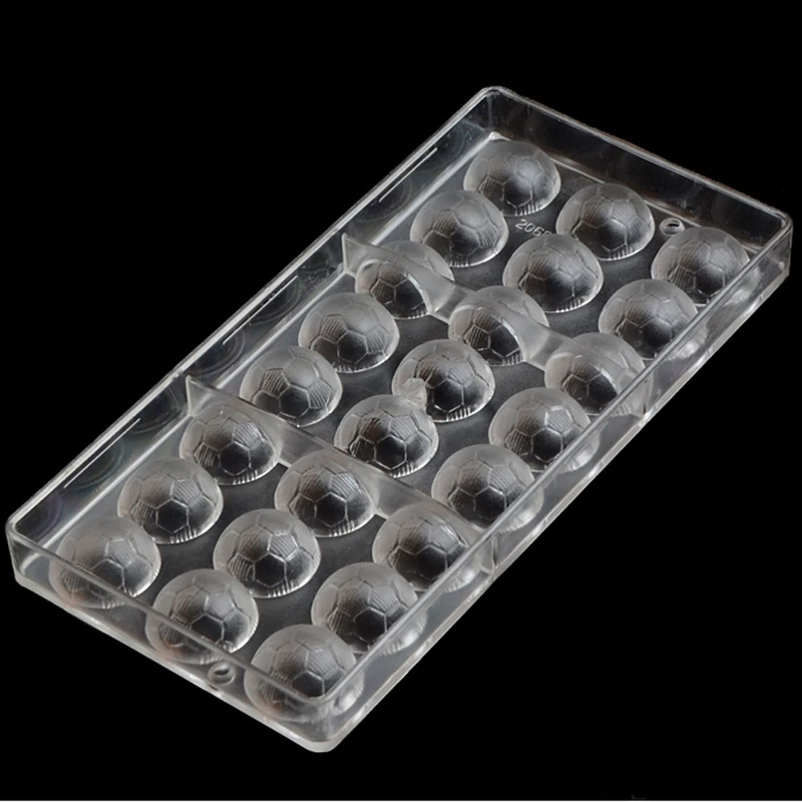 Premium Polycarbonate Football Chocolate Molds - Clear Hard Plastic DIY Candy & Pastry Baking Tools for Homemade Treats (S5-19267) | Perfect for Birthday Parties, Holiday Gifts & Football-Themed Desserts