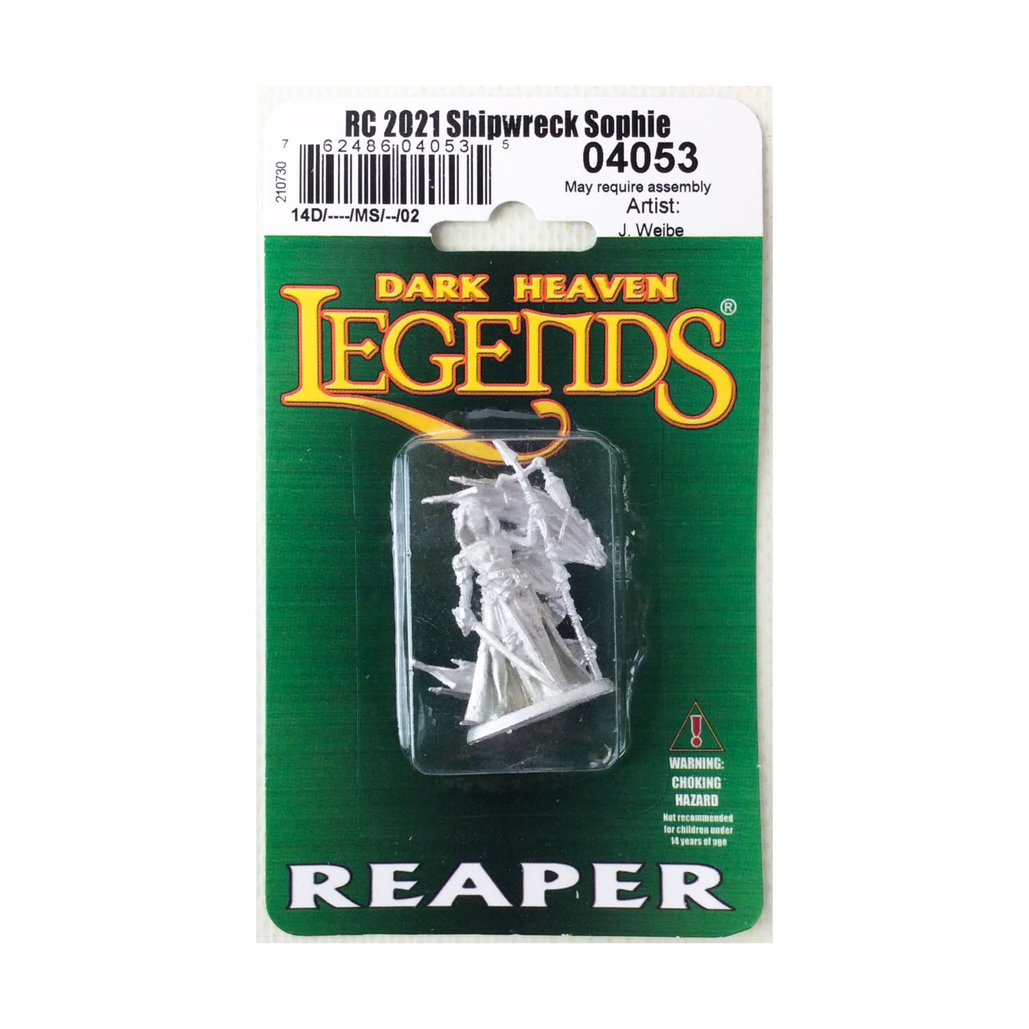 25mm Shipwreck Sophie Miniature Figure - Dark Heaven Legends Heroic Scale by Reaper Miniatures | Perfect for Tabletop RPGs, D&D Campaigns & Fantasy Wargaming