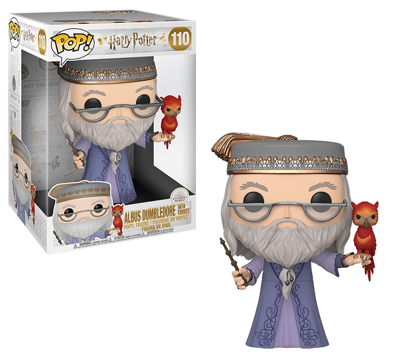 10 Inch Albus Dumbledore with Fawkes Action Figure - Harry Potter Collectible Toy for Display & Gift Giving - Perfect for Potterheads, Movie Fans & Fantasy Collectors