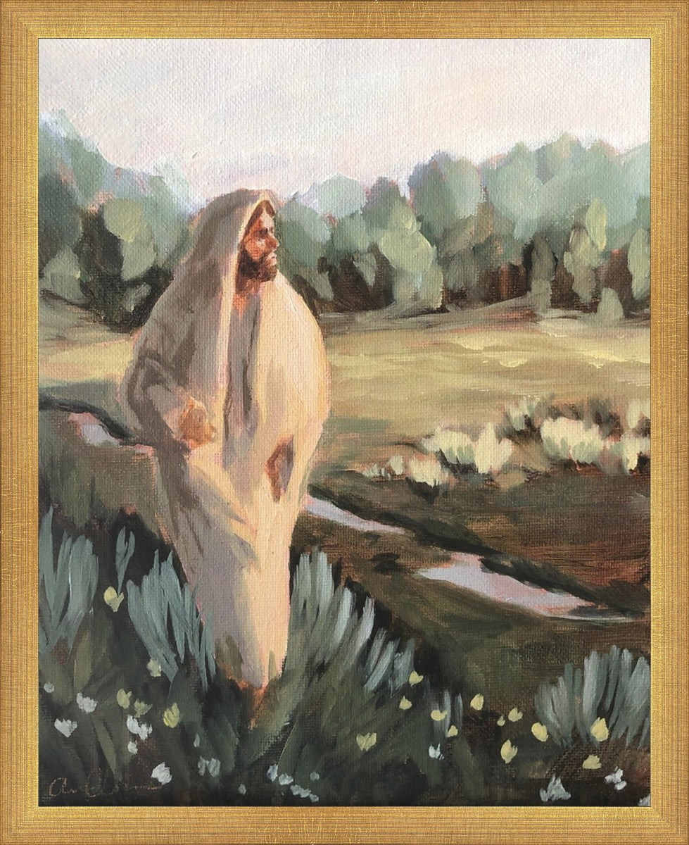 Be Thou Humble by Amber Whitworth - Inspirational Christian Wall Art for Home & Office Decor - Perfect for Living Room, Bedroom, or Gift