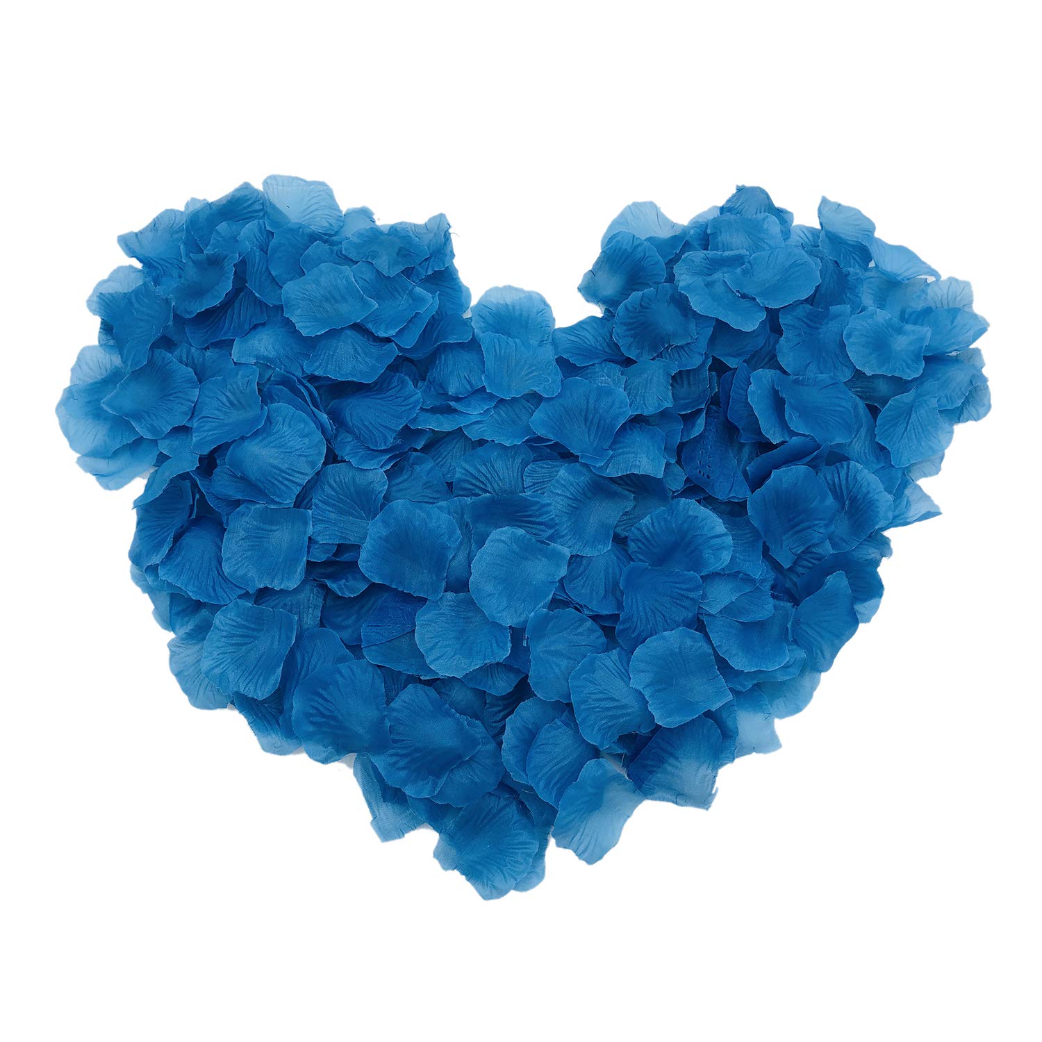 2200 Pcs Lake Blue Rose Petals for Wedding, Anniversary, Party Decoration - Bulk Artificial Flower Petals for Romantic Events, Bridal Shower, Table Scatter & Photo Backdrop
