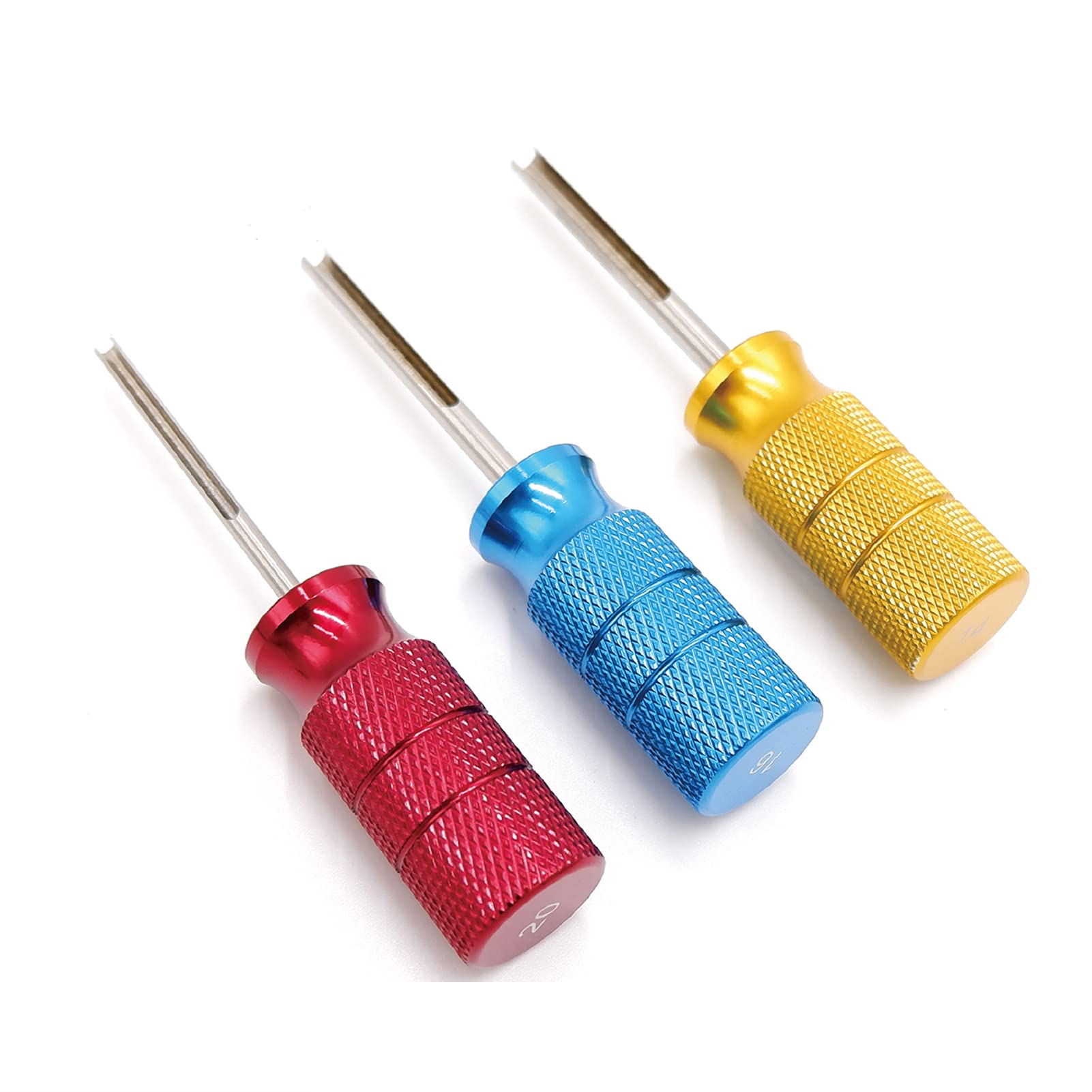14/16/20 AWG Deutsch Terminal Removal Key Tool Kit - 3-Piece DT, DTM, DTP Terminal Release Tool for Automotive Wiring, Connectors, Harnesses, Sockets & Plugs | Ideal for Mechanics, DIY Car Repairs & Electrical System Maintenance