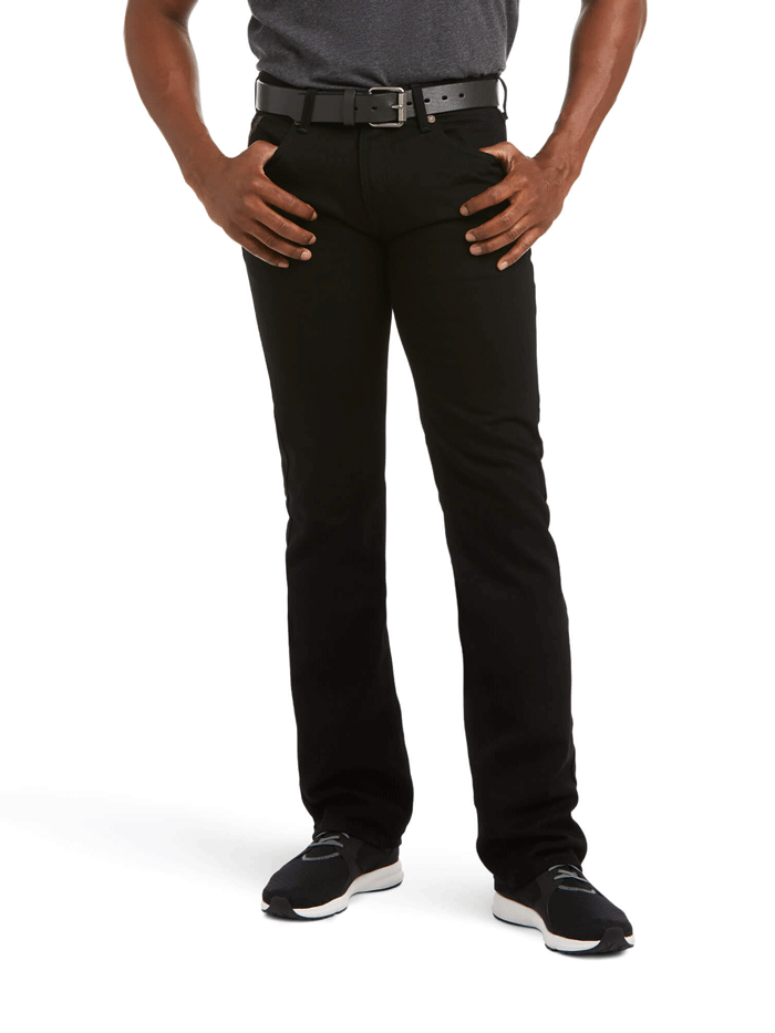 Ariat Men's M7 Slim Legacy Straight Fit Jean - Black | Durable Work & Casual Denim Pants for Everyday Wear