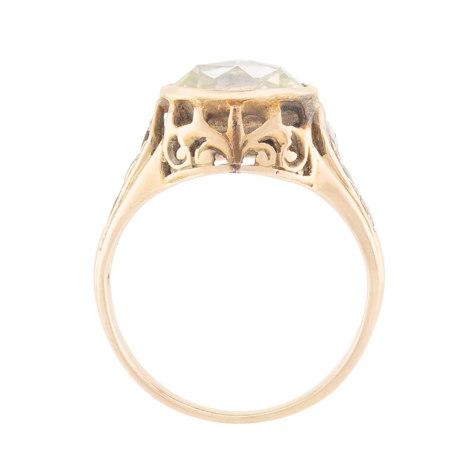 Victorian Style 14k Gold Diamond Engagement Ring 1.10ct - Perfect for Proposals, Anniversaries & Bridal Jewelry Gifts