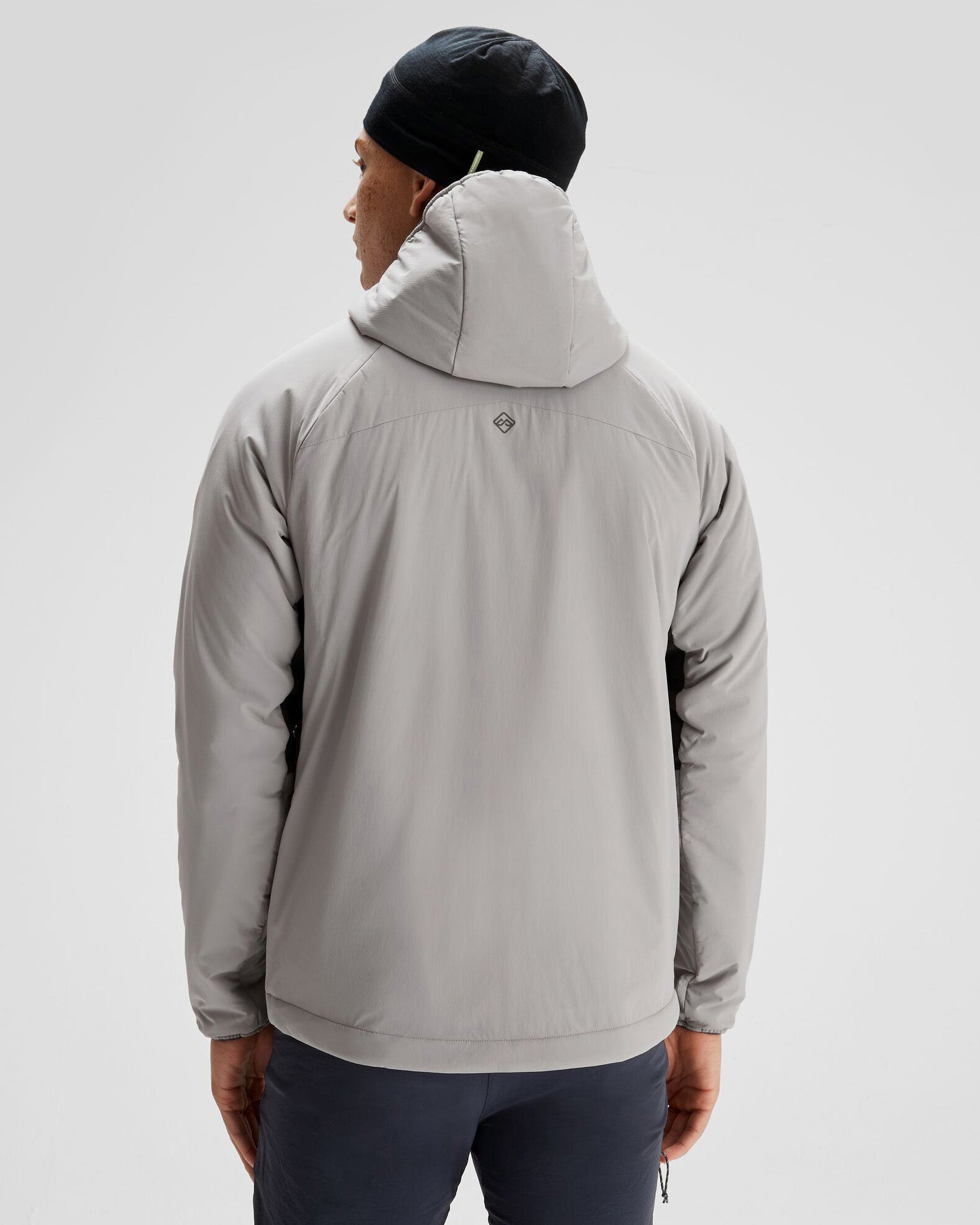 Men's Seeker PrimaLoft® Active Hooded Jacket - Lightweight Waterproof Winter Coat for Hiking & Outdoor Activities - Steel Grey