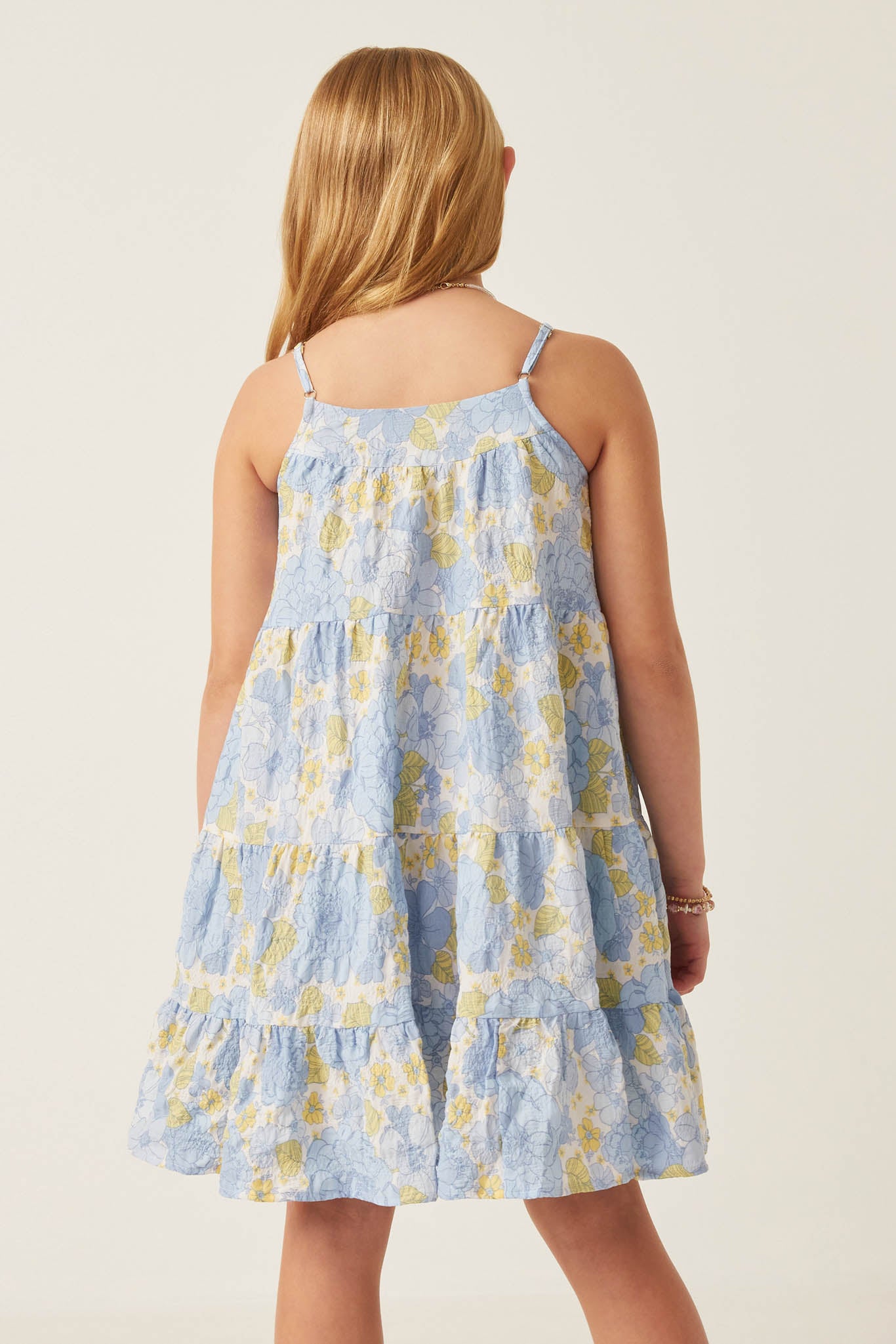 Front Tie Floral Tiered Dress - Women's Summer Boho Maxi Dress for Beach, Vacation & Date Night