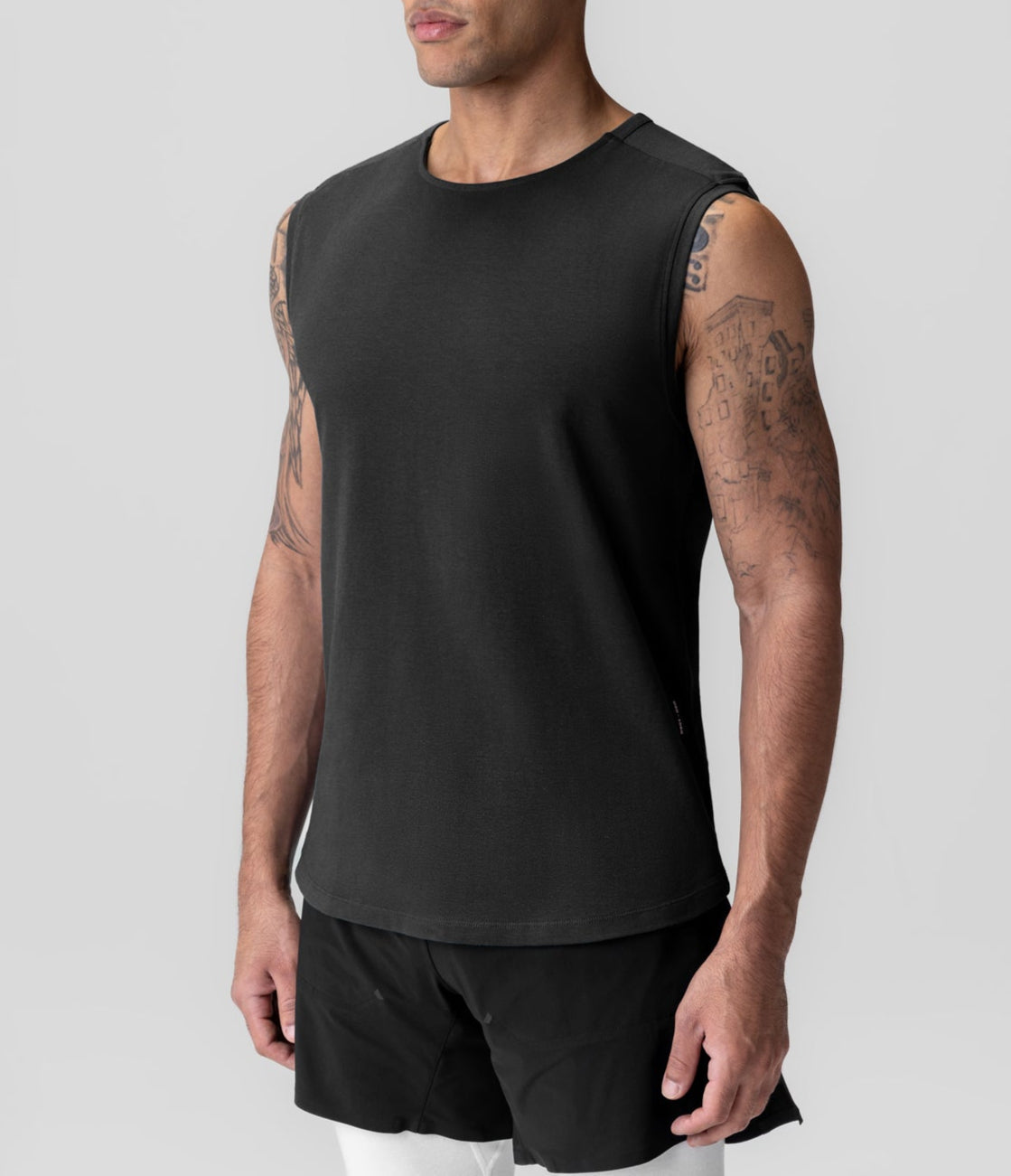 ASRV Men's Cotton Modal Sleeveless Tank Top - Breathable & Comfortable for Workouts, Gym, and Casual Wear