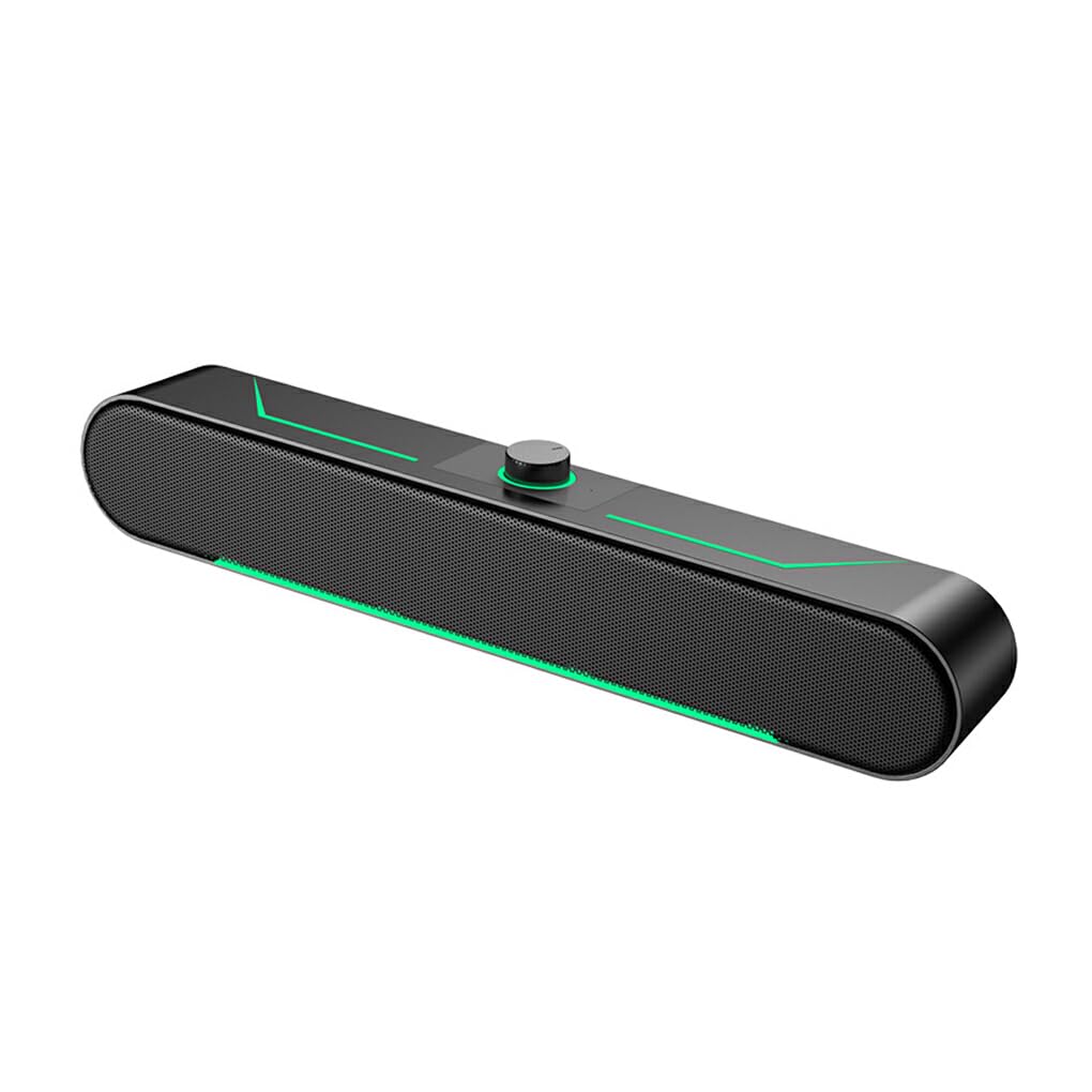 Siduytin Bluetooth Speaker with RGB LED Lights - Portable Wireless Speaker with High-Fidelity Sound for Laptop, PC, Gaming, and Outdoor Use | Perfect for Parties, Travel & Home Entertainment