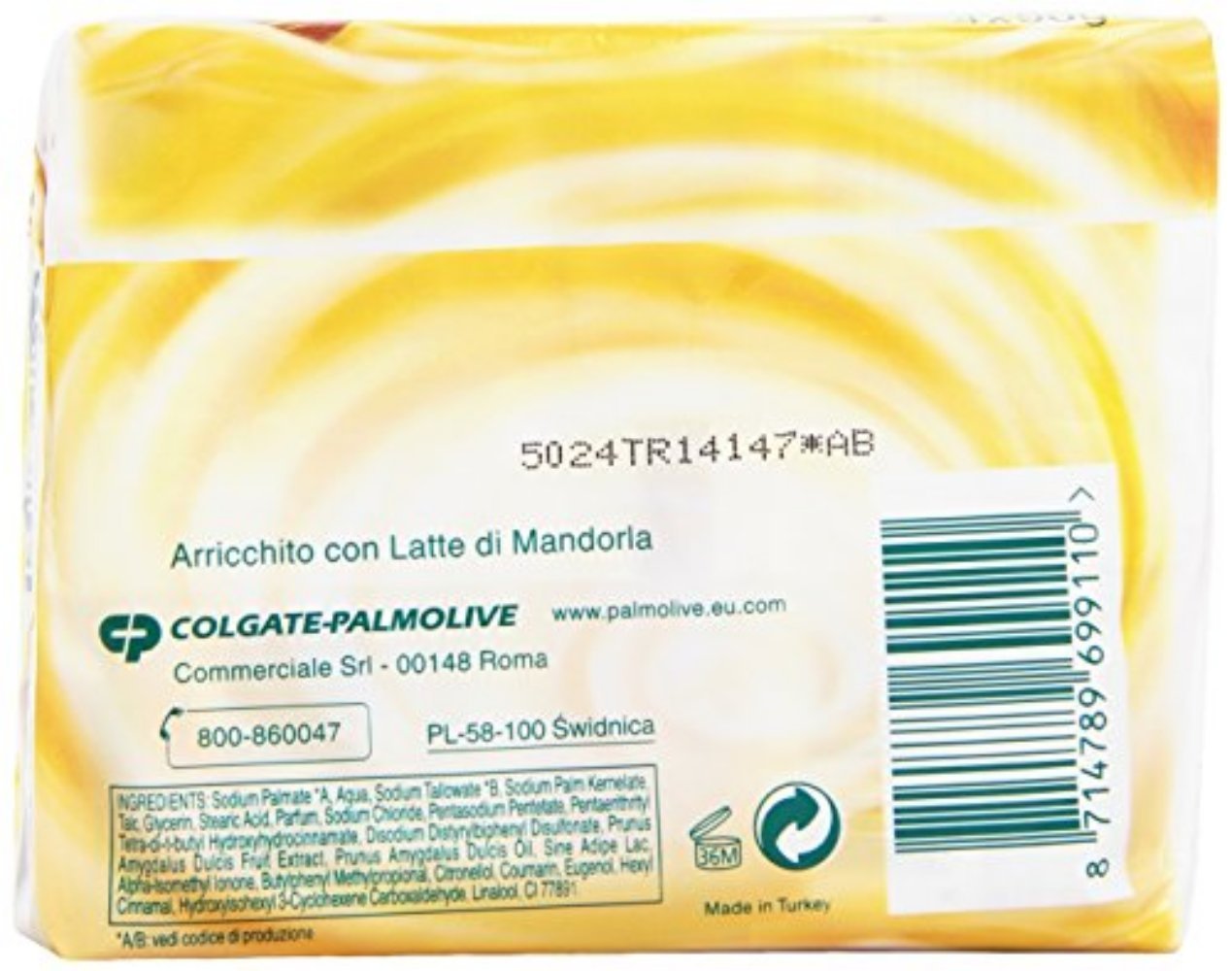 Palmolive Delicate Care Almond Milk Bar Soap - 4 Pack (90g Each) | Moisturizing & Gentle Cleansing for Sensitive Skin | Perfect for Daily Face & Body Wash, Travel & Home Use