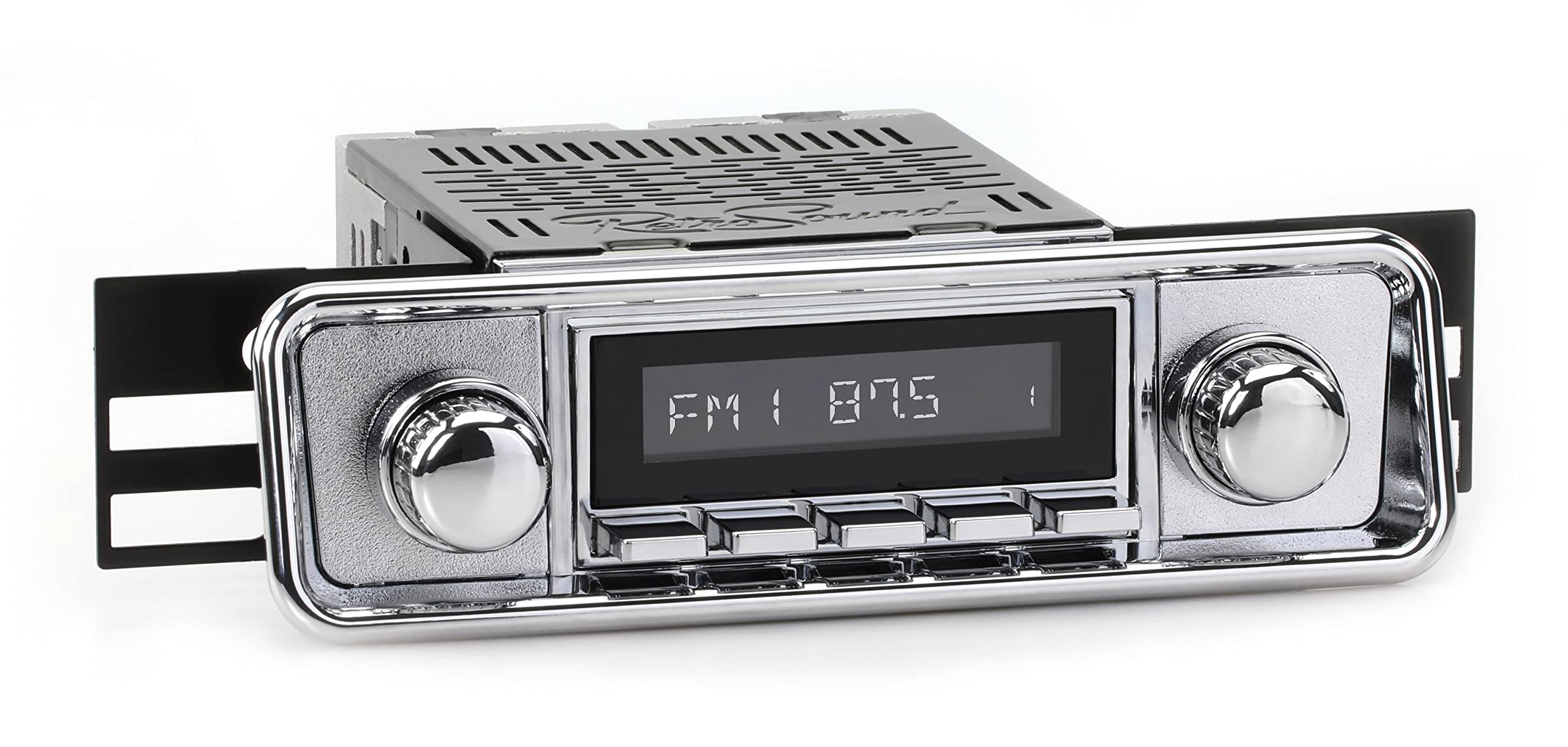 Vintage Style Hermosa Radio with Chrome Face, Bezel & Knobs Kit HC-M2-307-06-76 - Perfect for Home Decor, Retro Themed Parties & Collectors