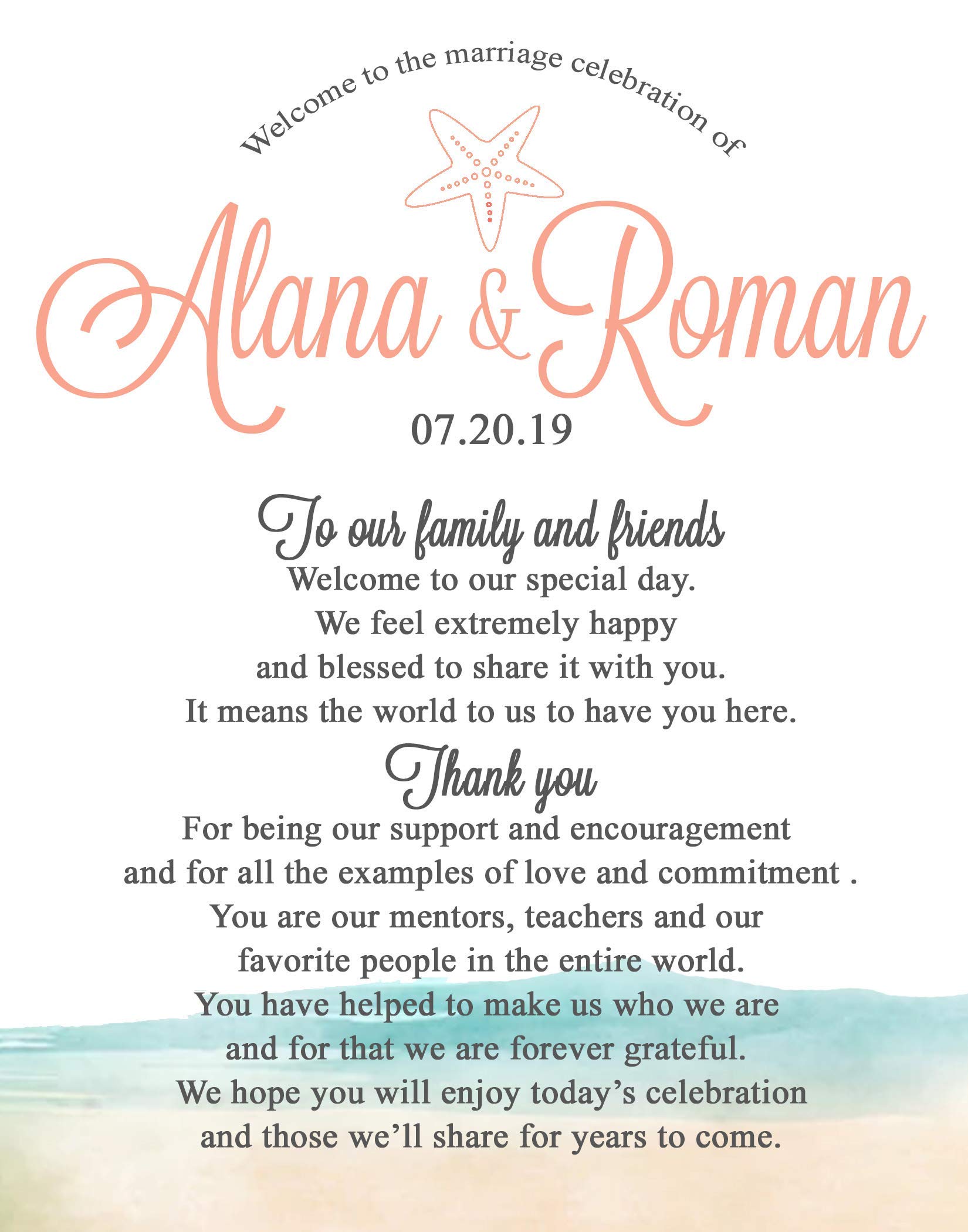 Personalized Wedding Fans for Beach & Destination Weddings - Set of 10 - Elegant Program Fans for Summer Ceremonies & Outdoor Events