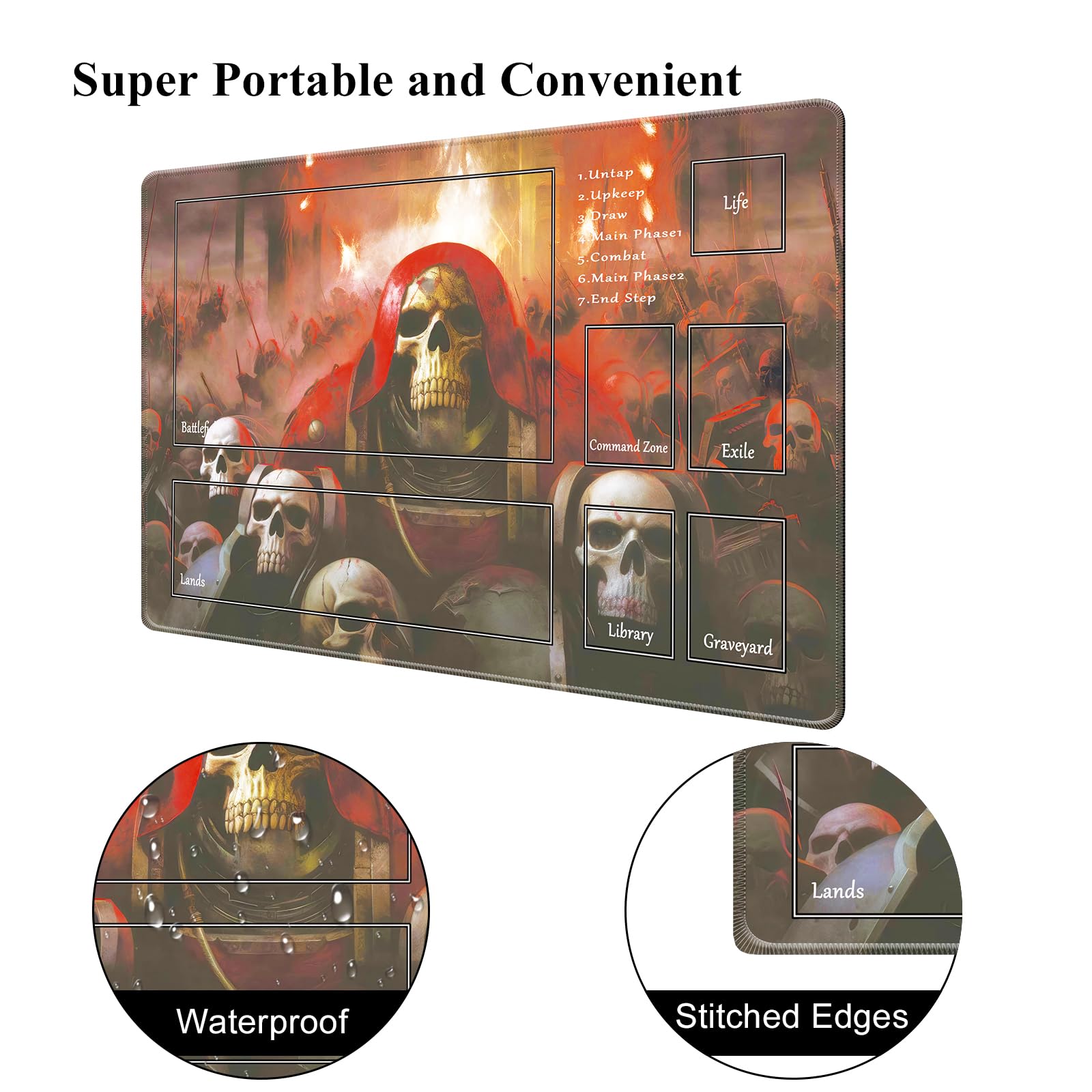 Premium MTG Playmat with Zones - 24