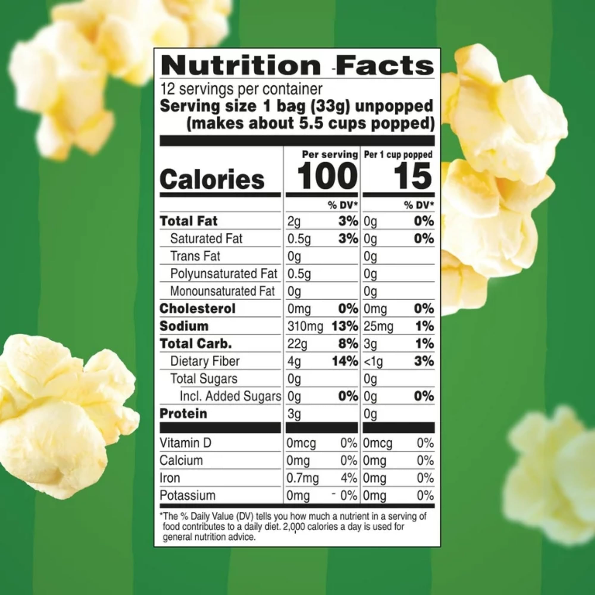 Orville Redenbacher Smart Pop Butter Microwave Popcorn - 12 Mini Bags with Reusable Snack Pouch & Kitchen Hack Card - Perfect for Movie Nights, Office Snacks, and School Lunches