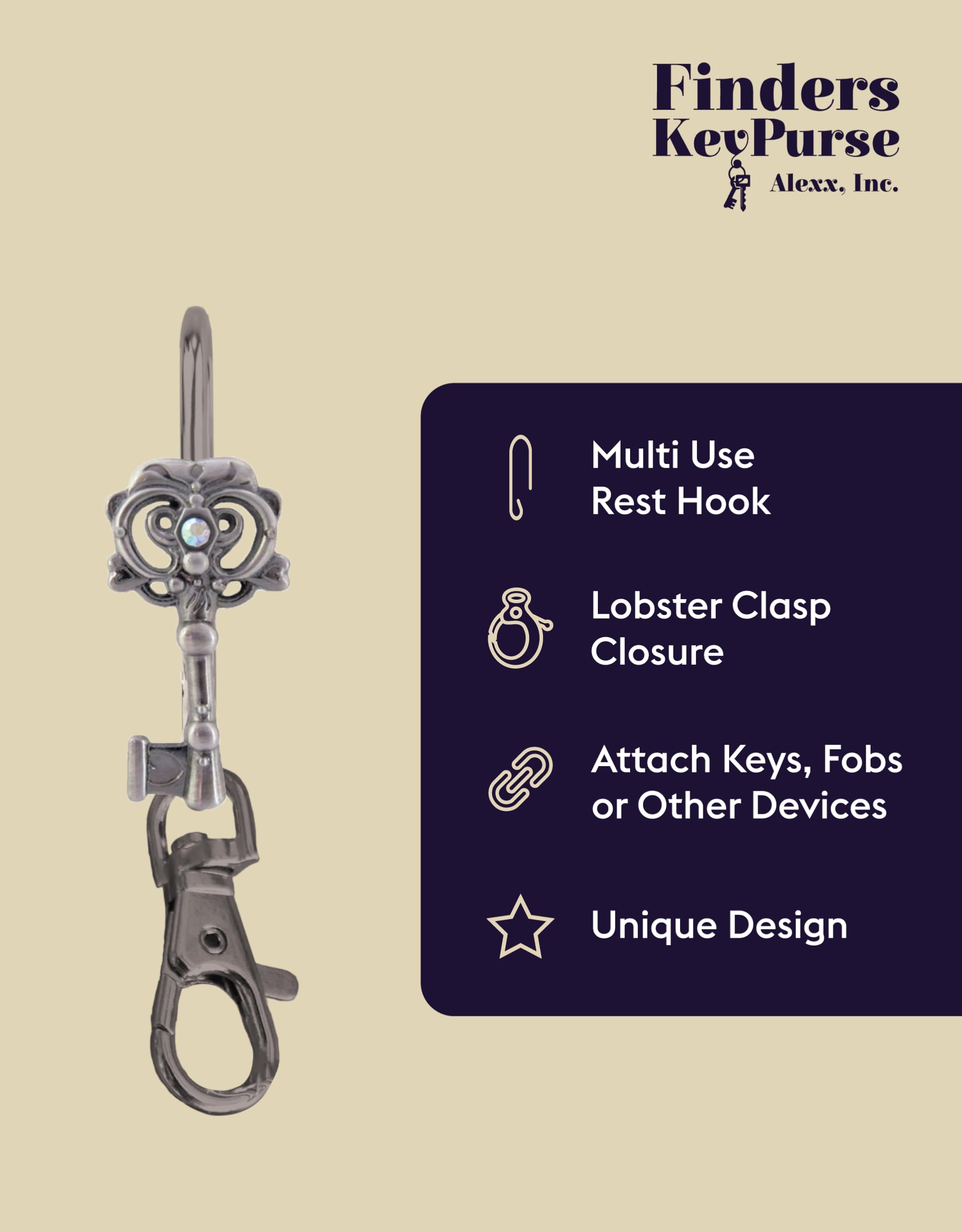 Women's Key Finder Charm - Cute Keychain & Purse Organizer Accessory | Perfect Gift for Mom, Wife, Girlfriend | Great for Everyday Use, Travel & Home Organization