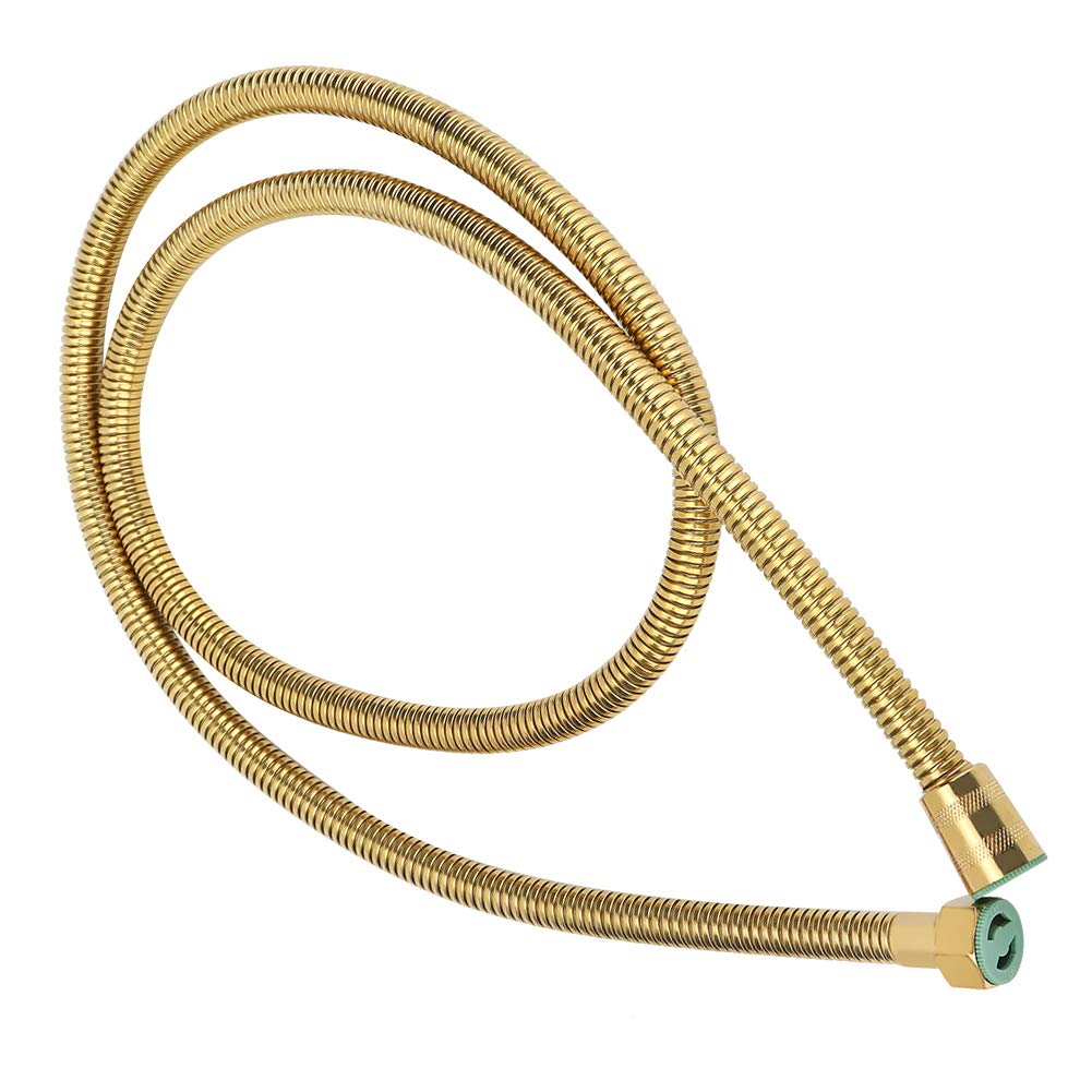Premium Stainless Steel Shower Hose - 1.5m/59in G1/2in Gold Handheld Shower Hose for Bathroom, Bidet Sprayer & Bathing Accessories - Ideal for Shower Upgrades, Spa-Like Experience & Bathroom Renovations