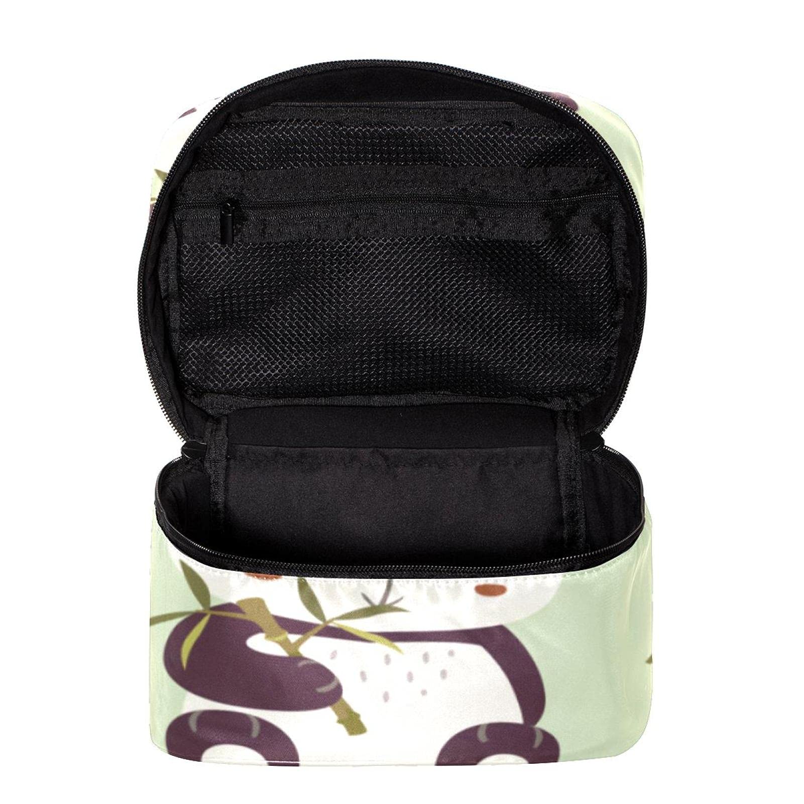 Cute Cartoon Panda & Butterfly Travel Makeup Bag - Large Cosmetic Organizer with Zipper - Perfect Toiletry Case for Women & Girls - Ideal for Travel, Gym, and Daily Use