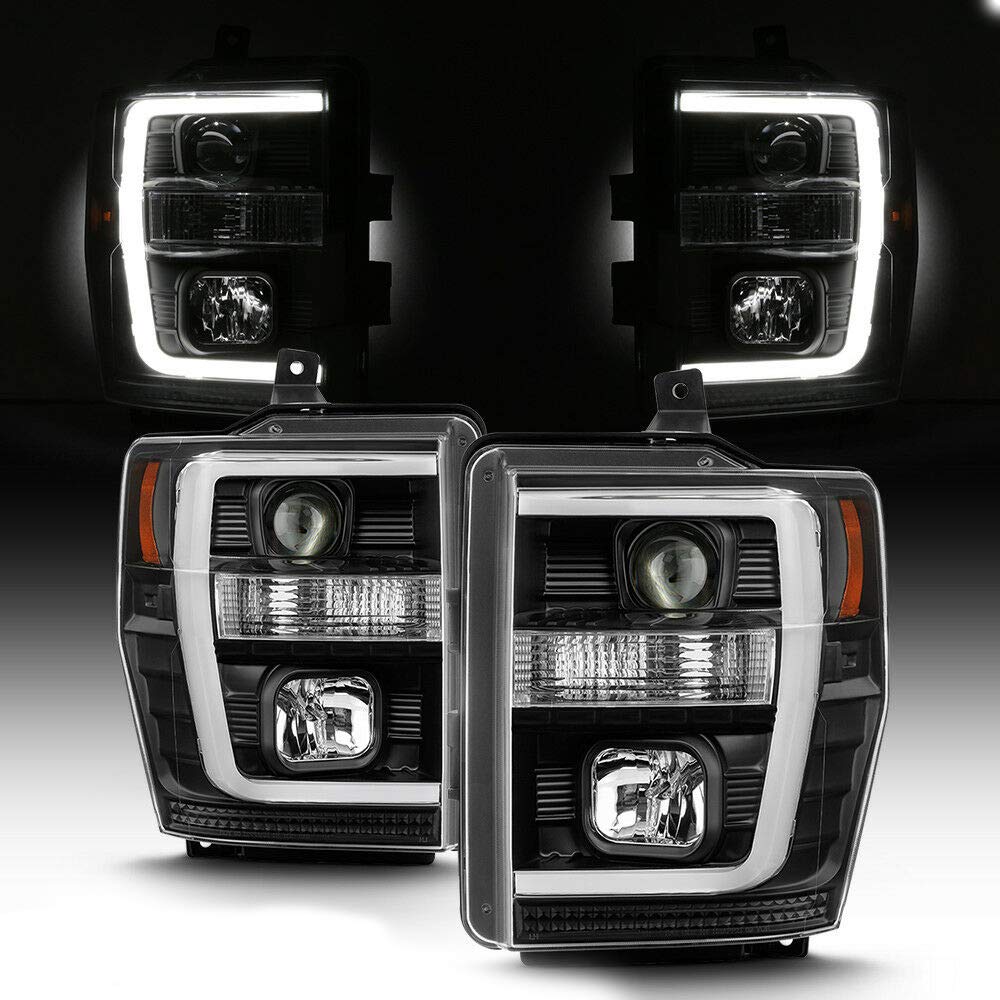 ODUNXIE 2008-2010 Black 350/450 Light Bar Projector Headlights - High Performance LED Off-Road Lighting for Trucks & SUVs - Perfect for Night Driving, Off-Road Adventures & Custom Car Upgrades