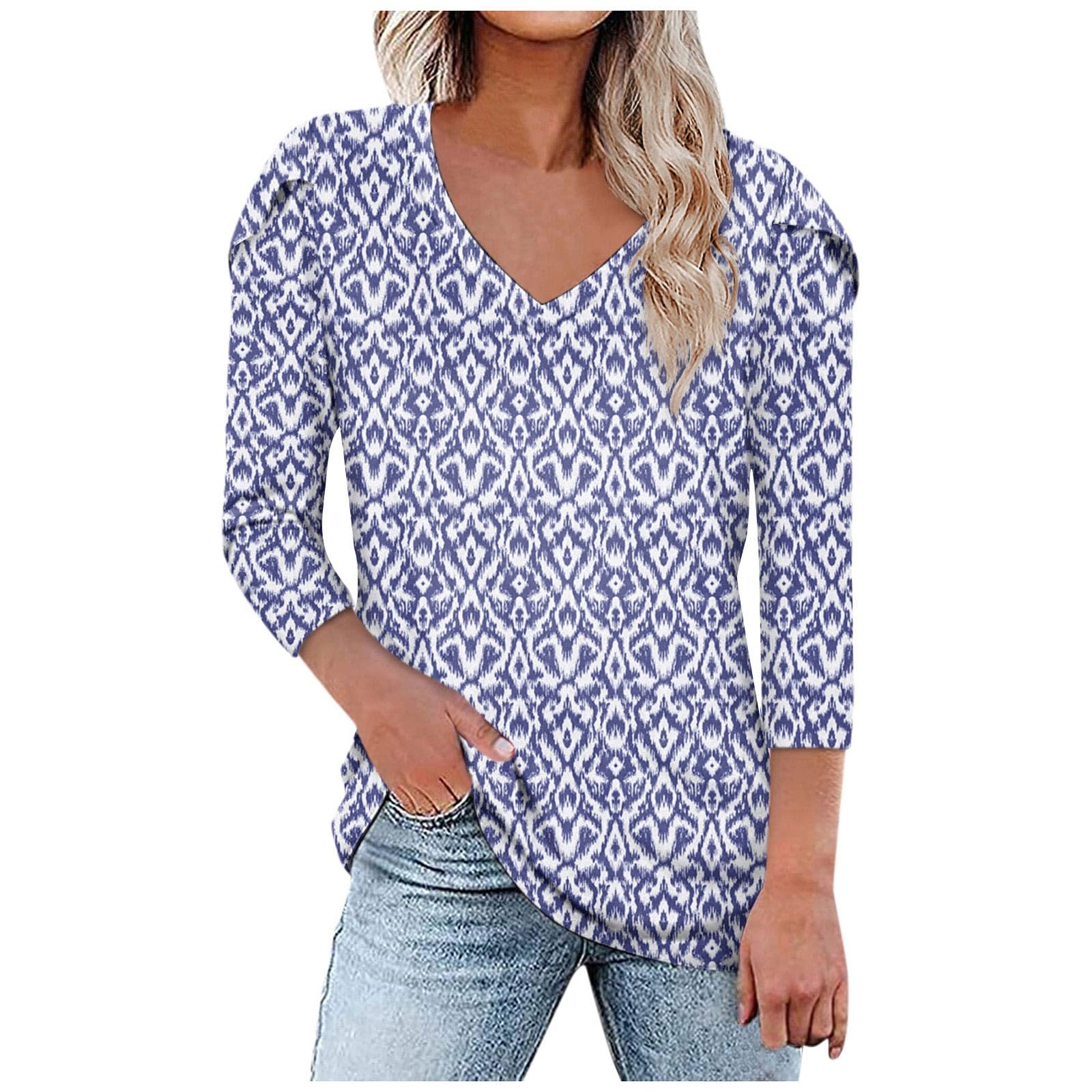 Trendy White Off Shoulder Crop Tops for Women - 3/4 Sleeve Summer Blouses & Casual Tees | Perfect for Beach Outfits, Date Nights and Streetwear Fashion