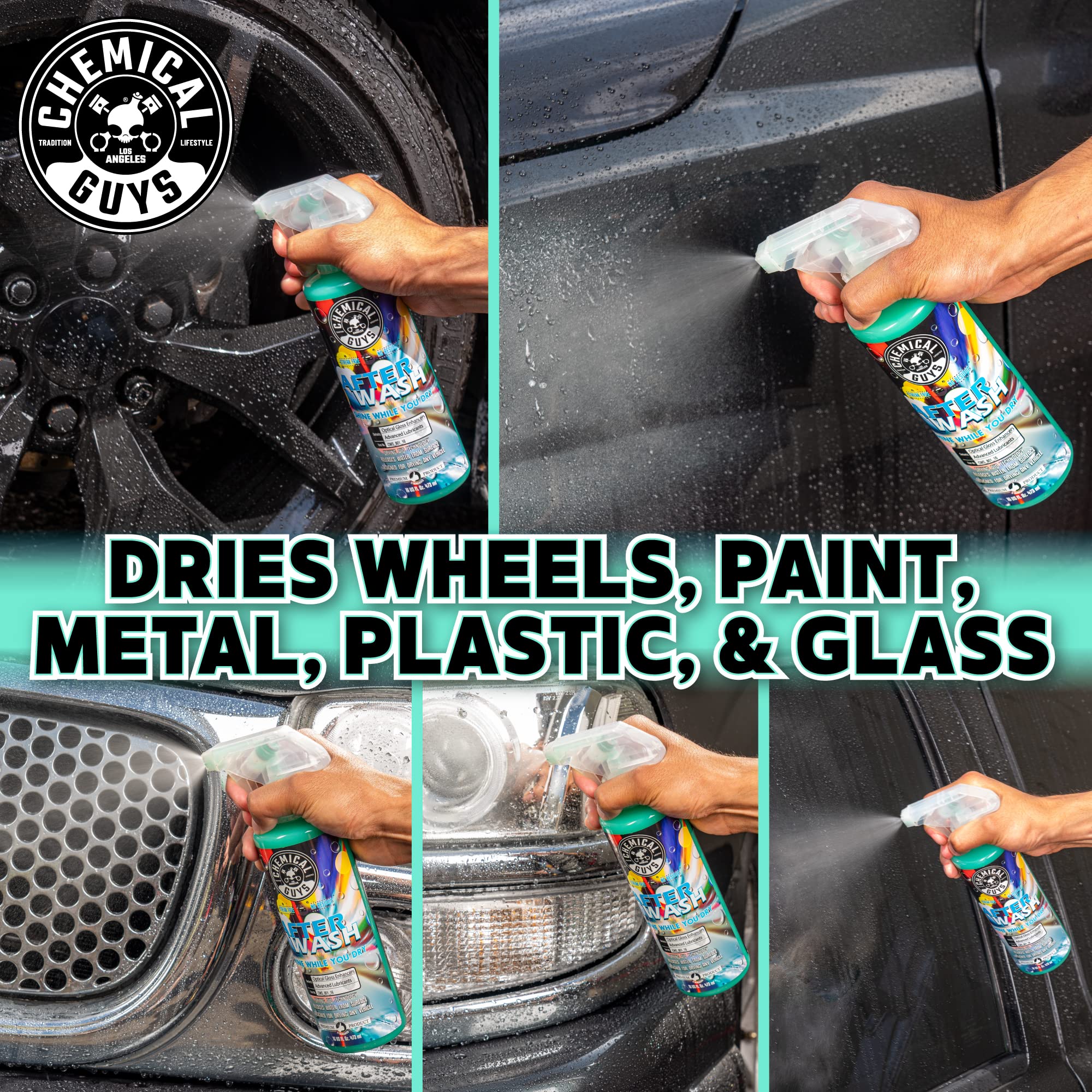 Chemical Guys HOL_128 Premium Car Wash Kit - Includes Car Wash Soap, Wash Bucket & 16oz Car Care Products (8-Piece Set) for Detailing, Waxing & Protecting Your Vehicle at Home or Professional Auto Shops