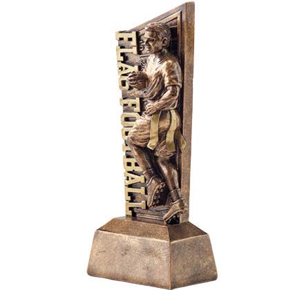 Custom 3D Resin Flag Football Trophy - 6.5