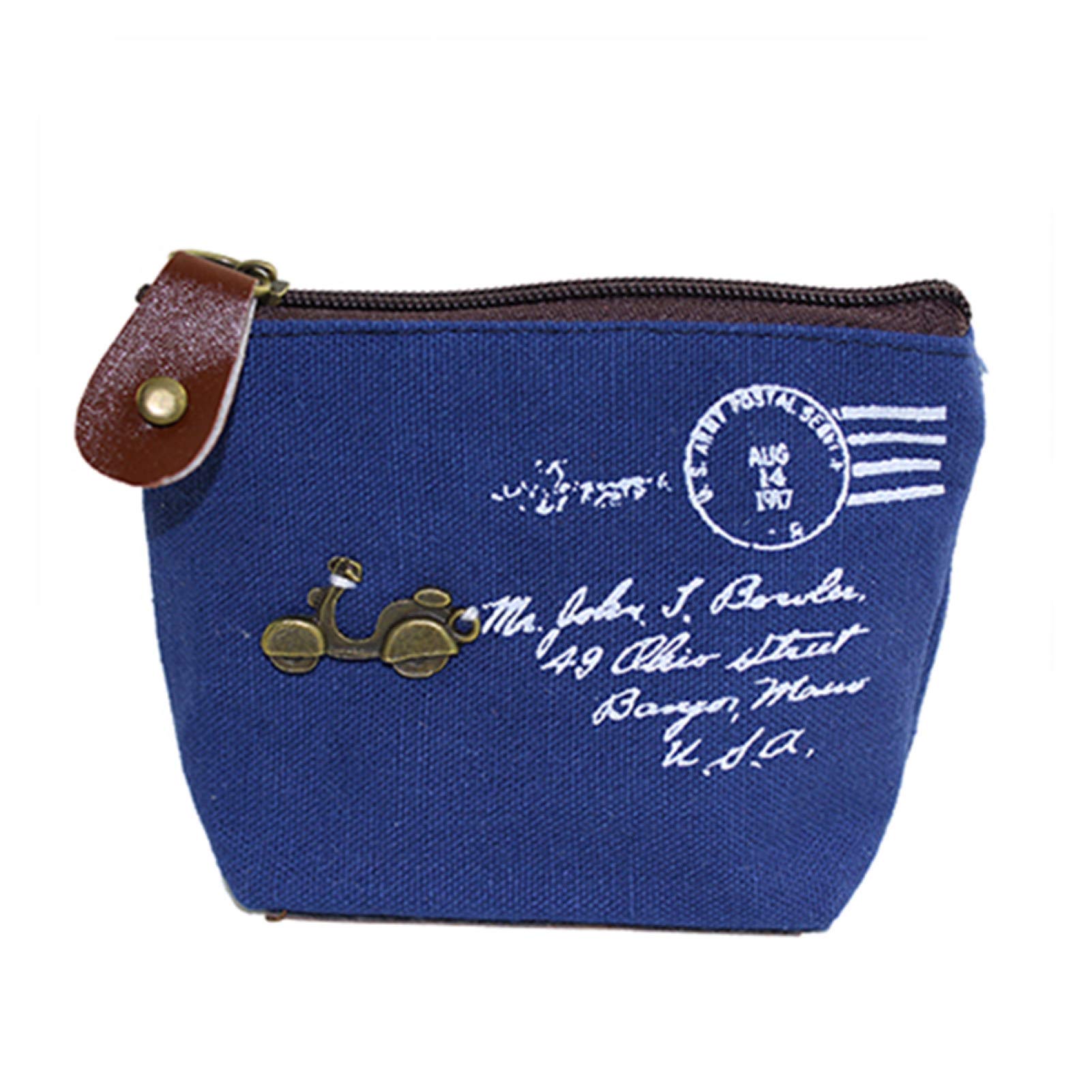 Vintage Retro Camera & Eiffel Tower Coin Purse for Women - Small Leather Wallet Clutch for Coins, Cards & Cash - Perfect for Travel, Shopping & Everyday Use