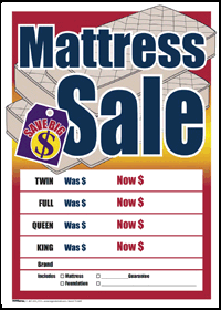 100 Pack Sale Tags for Mattress Clearance - Perfect for Retail Stores, Garage Sales & Promotional Events