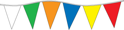 105FT Colorful Pennant String Flags - Outdoor Party Decorations for Birthday, Wedding, Graduation & Holiday Celebrations