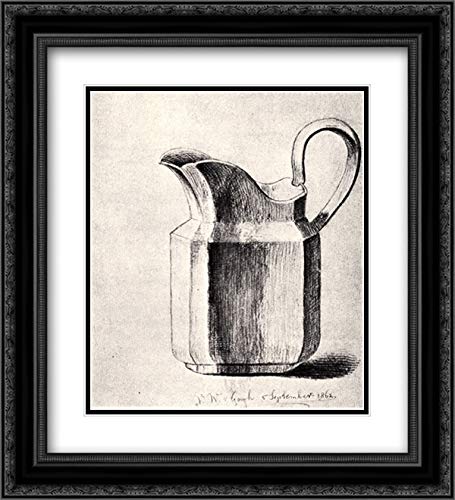 Vincent van Gogh Museum Art Print - 20x22 Black Ornate Framed Milk Jug Painting with Double Matting | Perfect for Living Room, Bedroom & Office Wall Decor