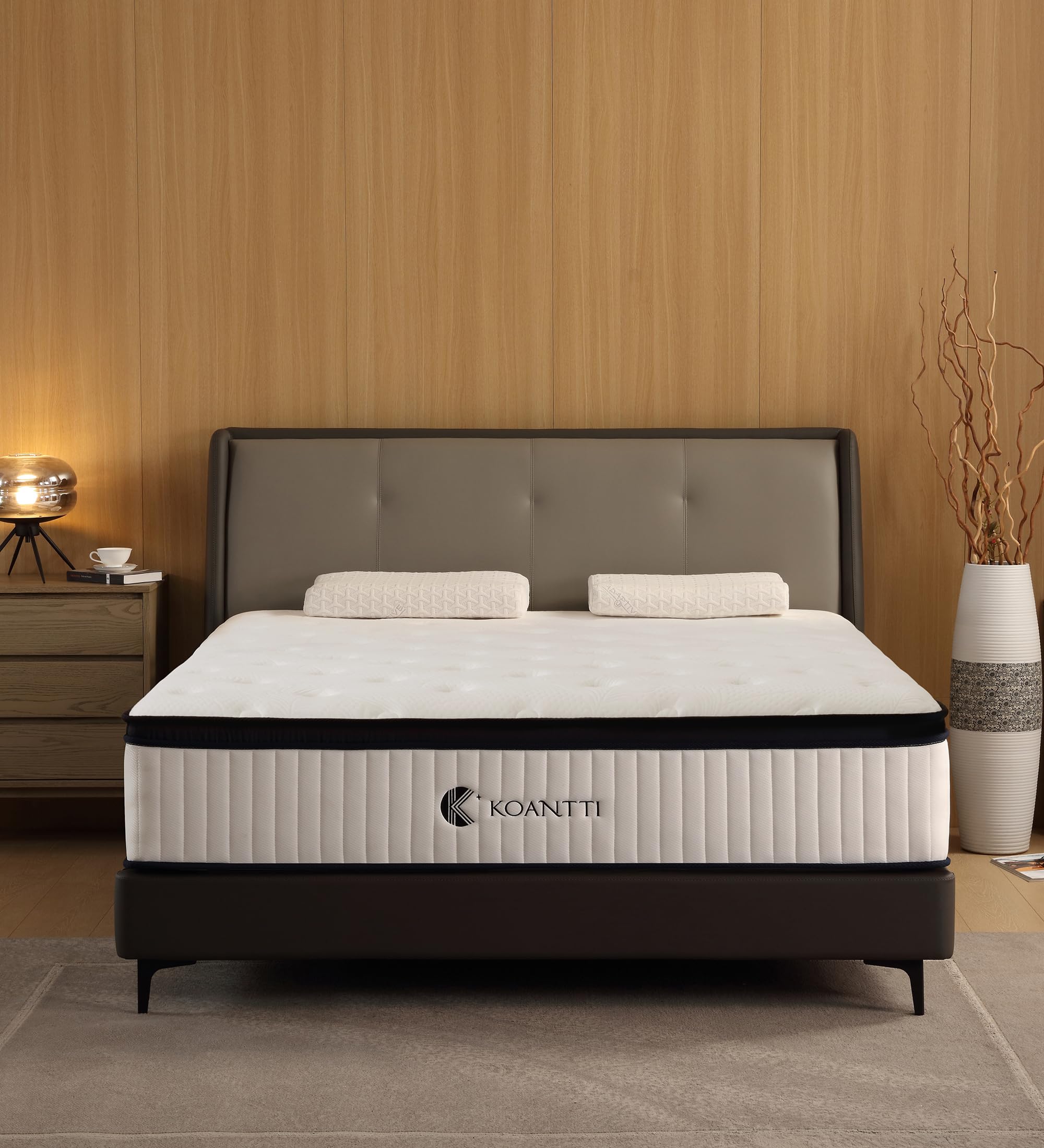 10 Inch Hybrid Full Mattress in a Box - Memory Foam & Pocket Springs for Edge Support & Pressure Relief - Medium Firm White Mattress CertiPUR-US Certified - Perfect for Guest Rooms, Dorms & Apartments
