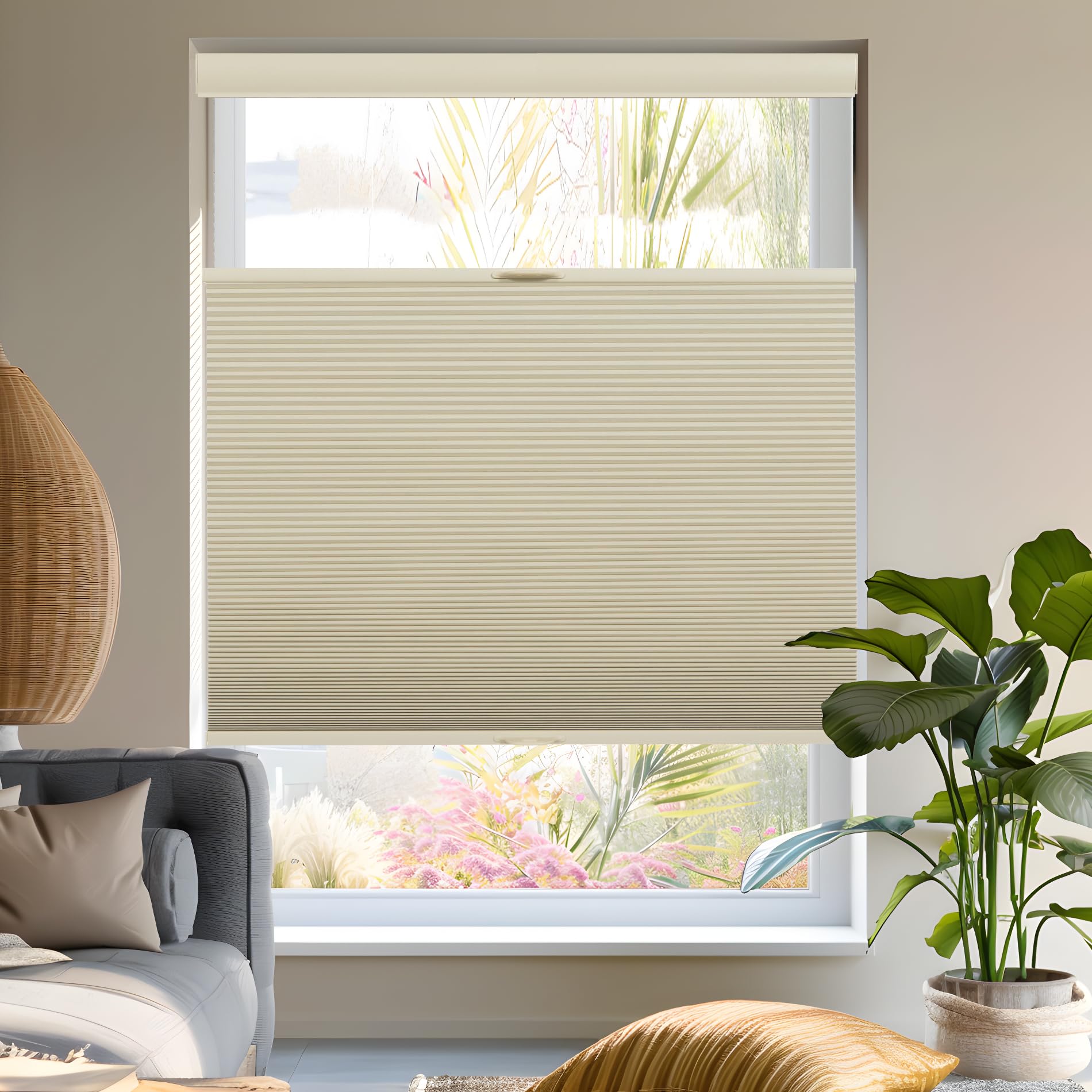 Top Down Bottom Up Room Darkening Cellular Blinds - 1