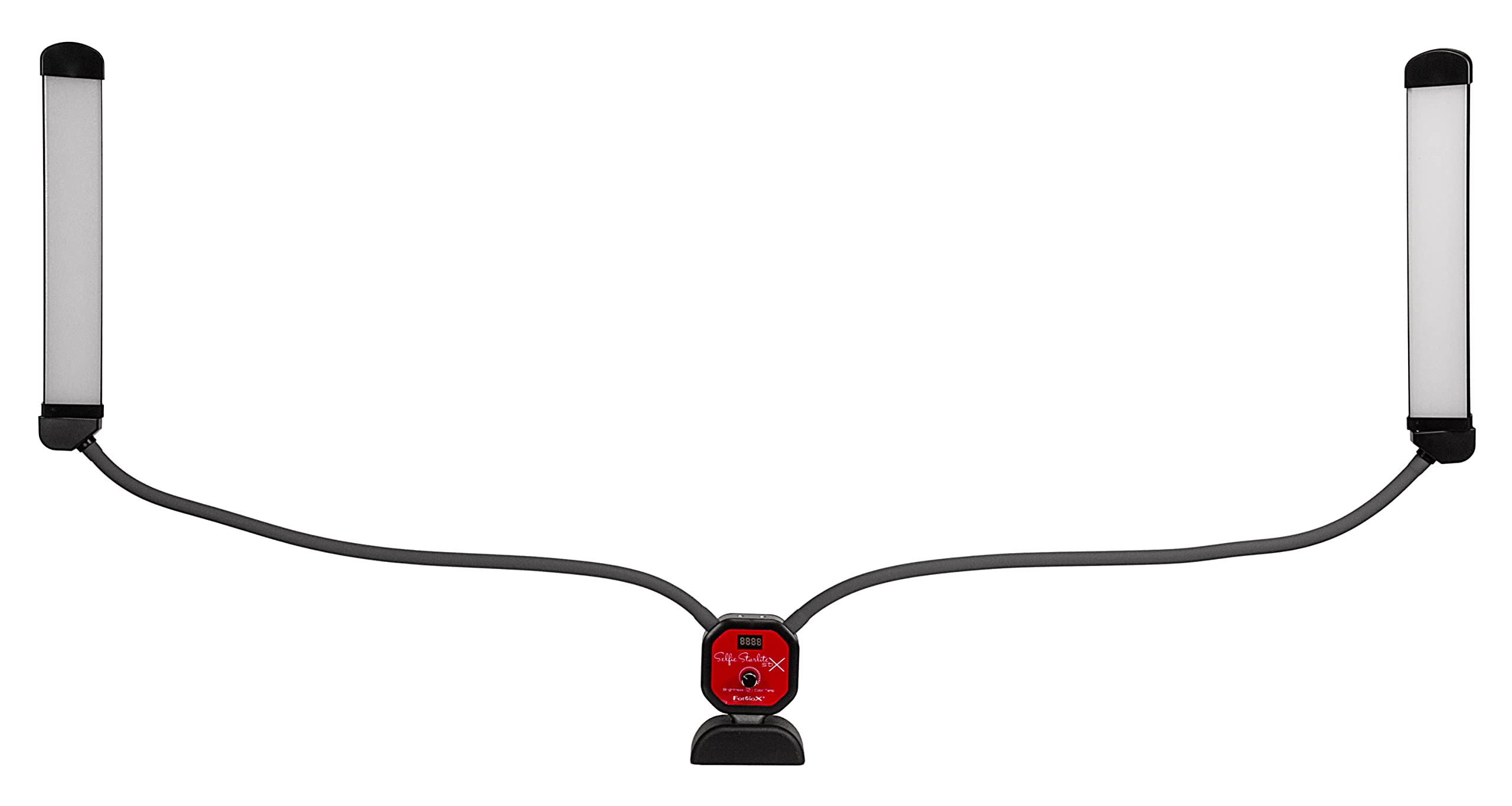Fotodiox Selfie Starlite Stix TT Tabletop 125 Vlog Light Kit - Bi-Color Dimmable LED Wand Lights with 125cm Adjustable Arms for Video Conferencing, Gaming, Makeup, YouTube Live Streaming - Perfect for Content Creators, Home Office & Studio Lighting