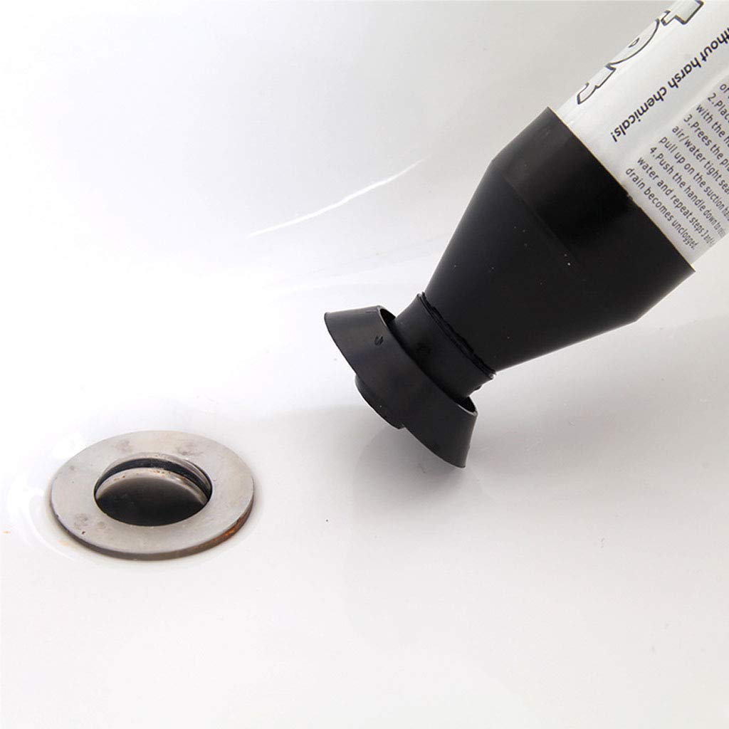 High-Pressure Air Drain Blaster & Toilet Plunger with Enlarged Suction Cup - Telescopic Pipe Cleaner for Clogged Sinks, Floor Drains, Bathroom, Kitchen - Powerful Drain Unclogging Tool for Home & Commercial Use