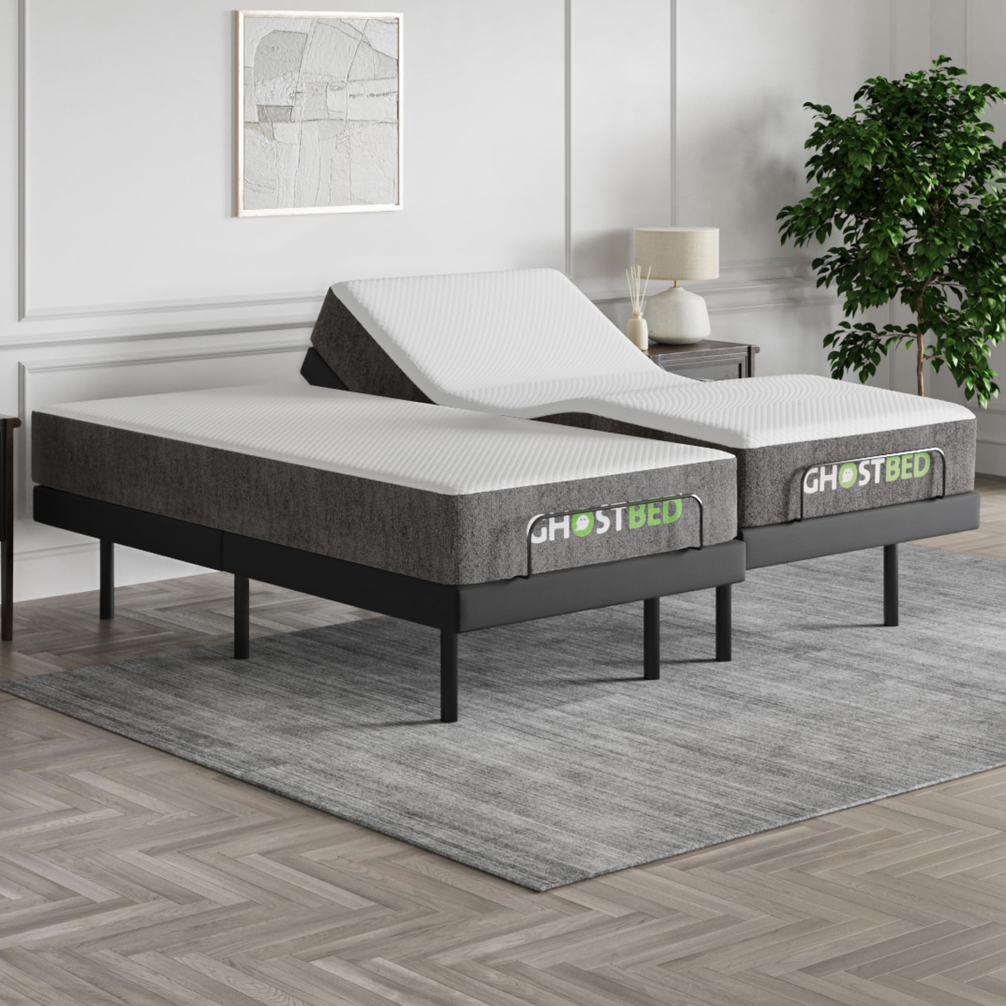 GhostBed Adjustable Base Split King 11