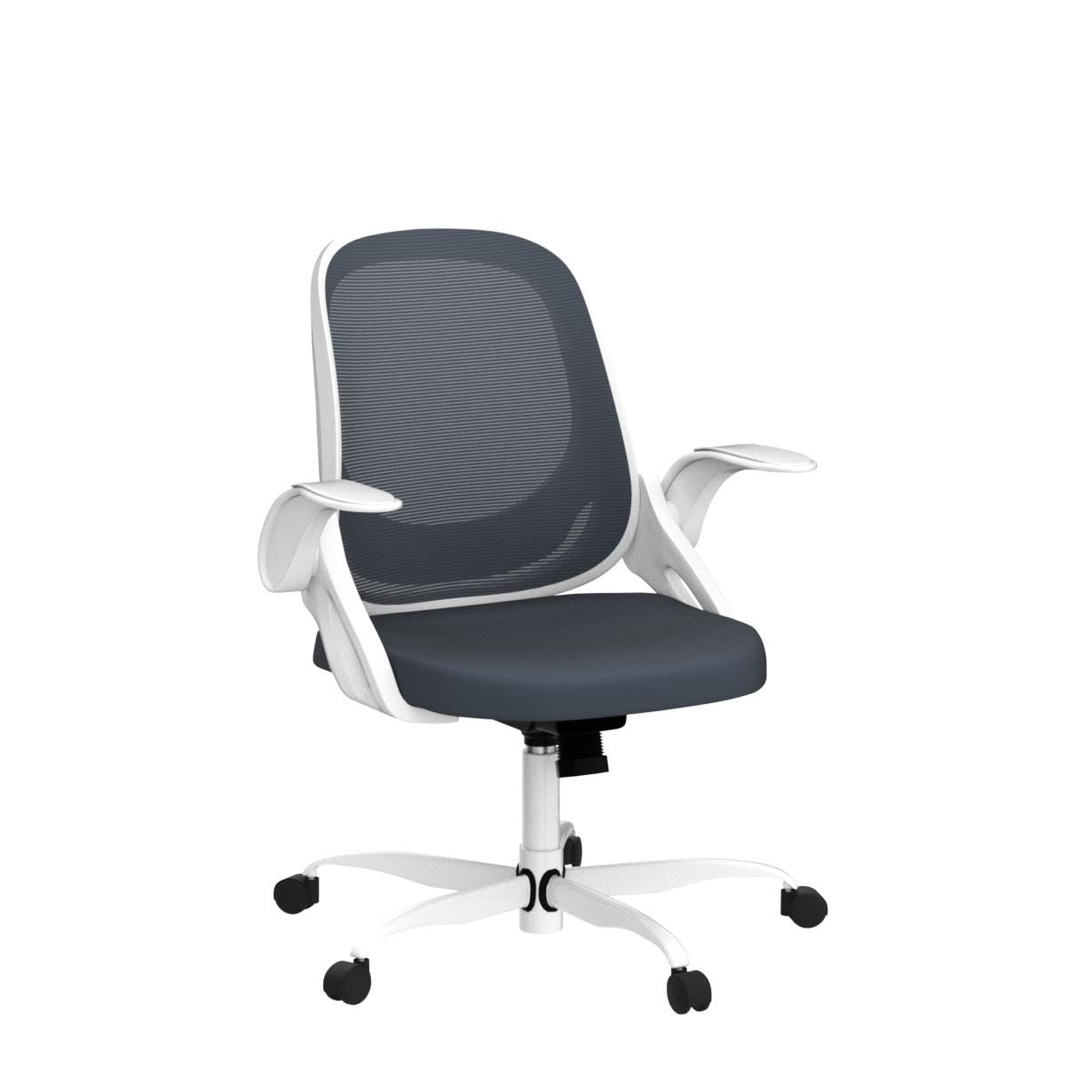 Ergonomic Mesh Office Chair with Lumbar Support - Adjustable Height Swivel Computer Desk Chair with Wheels & Flip-Up Arms - Perfect for Home Office, Gaming, and Workspace Comfort